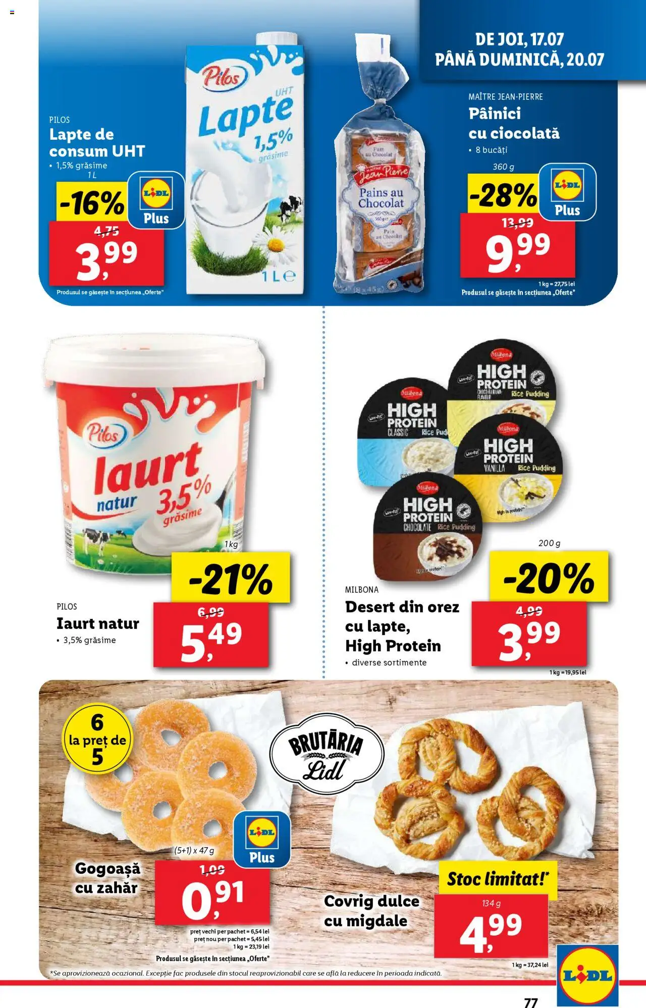 Catalog LIDL 14 - 19 Iulie 2025 | Pagina 77 | Produse: Lapte, Iaurt, Orez, Zahăr