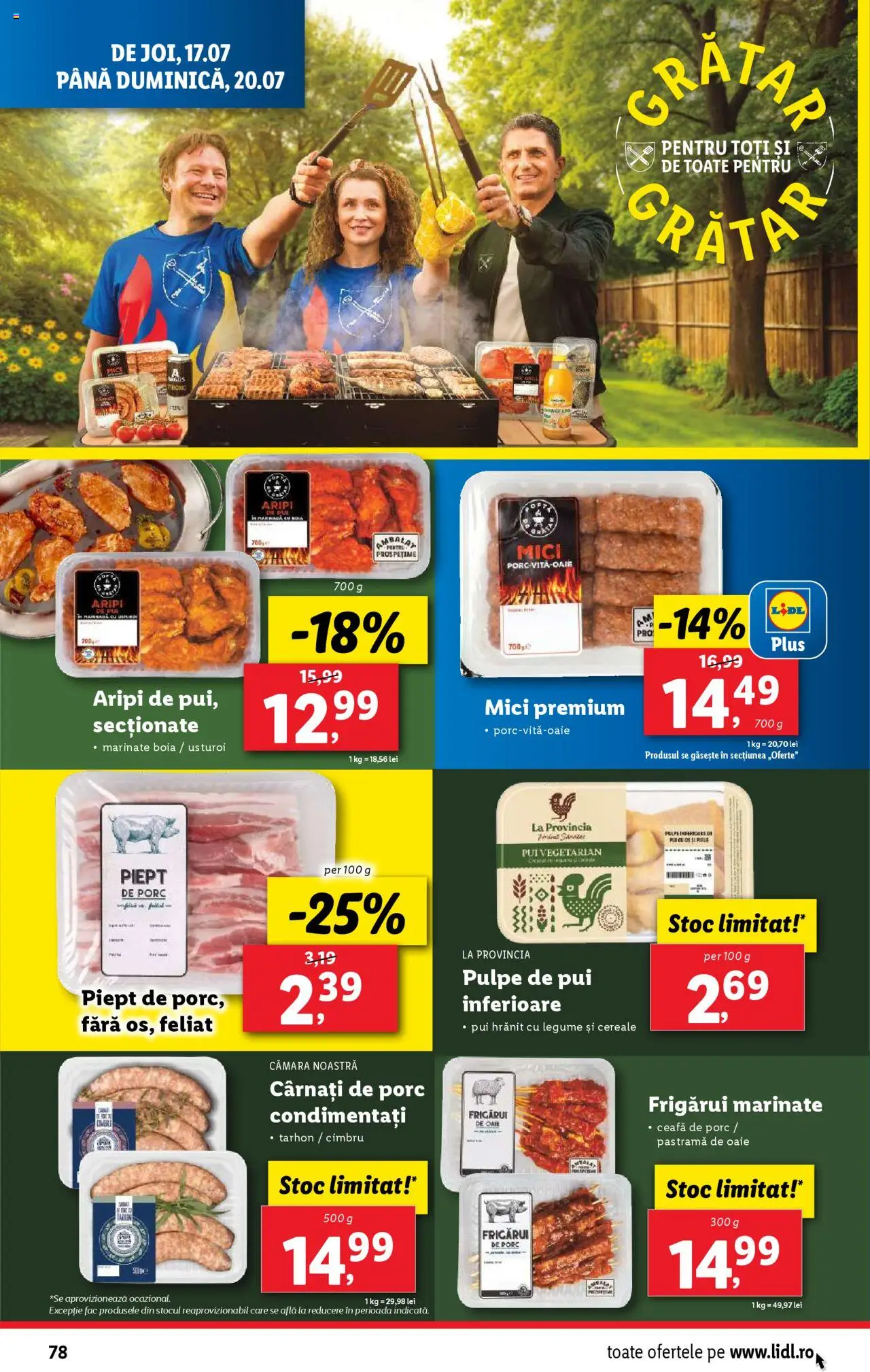 Catalog LIDL 14 - 19 Iulie 2025 | Pagina 78 | Produse: Mici, Cereale, Cârnați, Usturoi