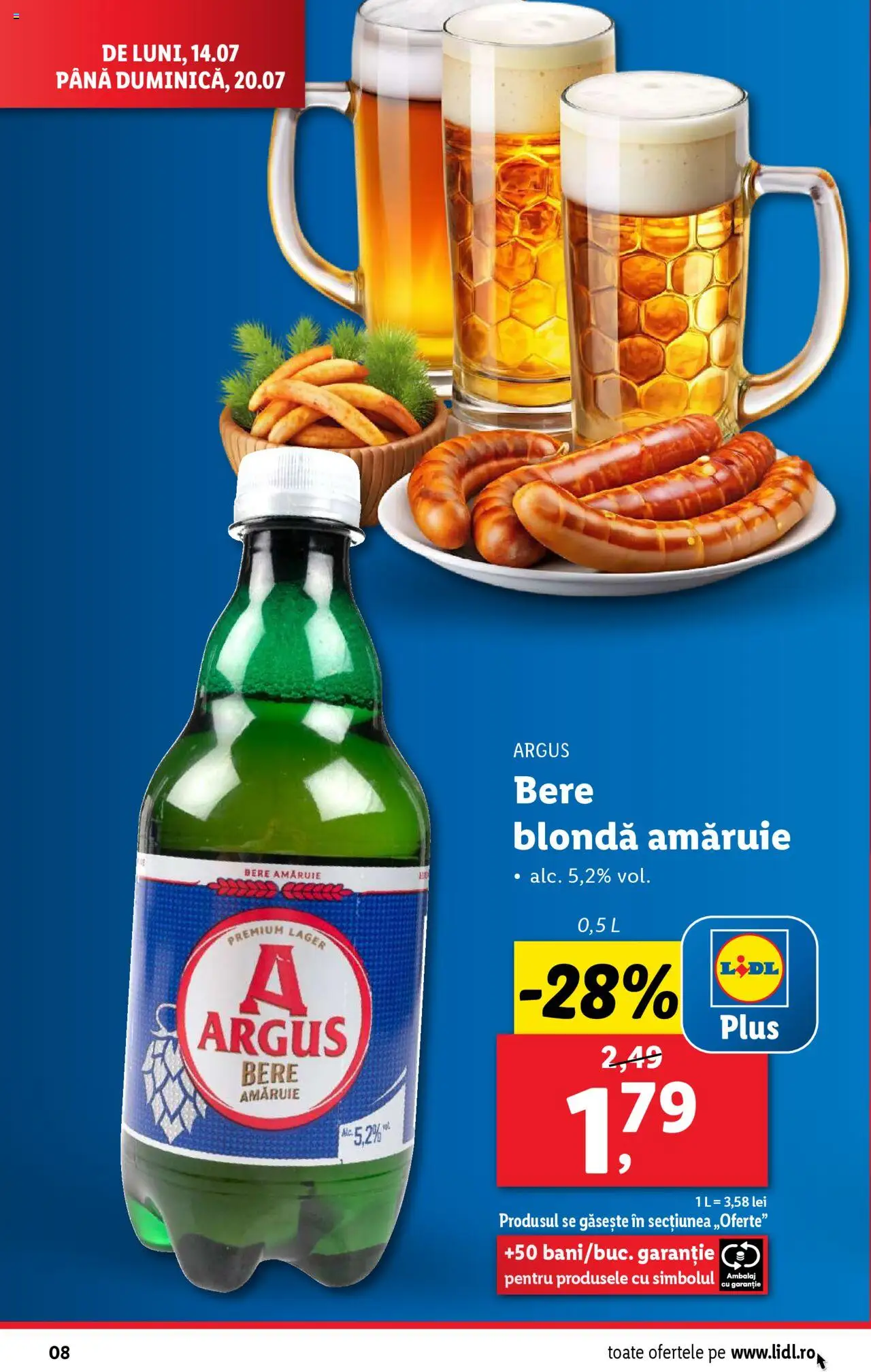 Catalog LIDL 14 - 19 Iulie 2025 | Pagina 8 | Produse: Bere