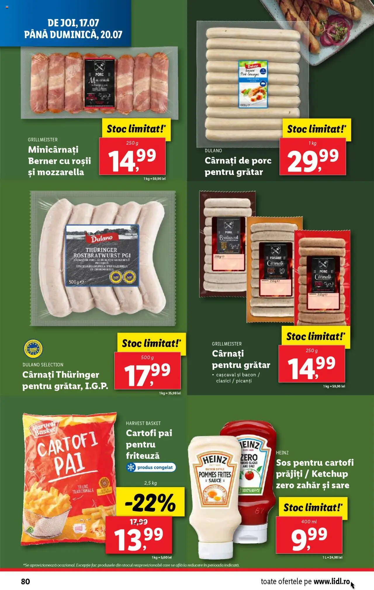 Catalog LIDL 14 - 19 Iulie 2025 | Pagina 80 | Produse: Friteuză, Grătar, Bacon, Ketchup