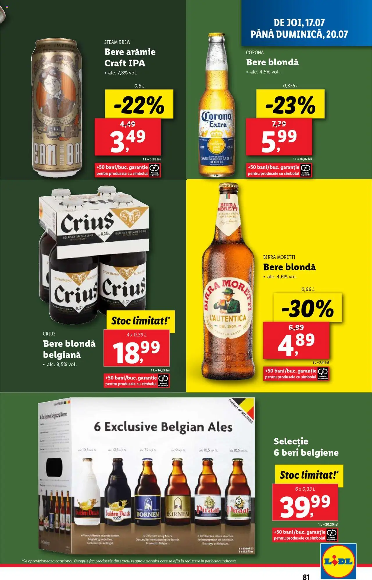 Catalog LIDL 14 - 19 Iulie 2025 | Pagina 81 | Produse: Bere
