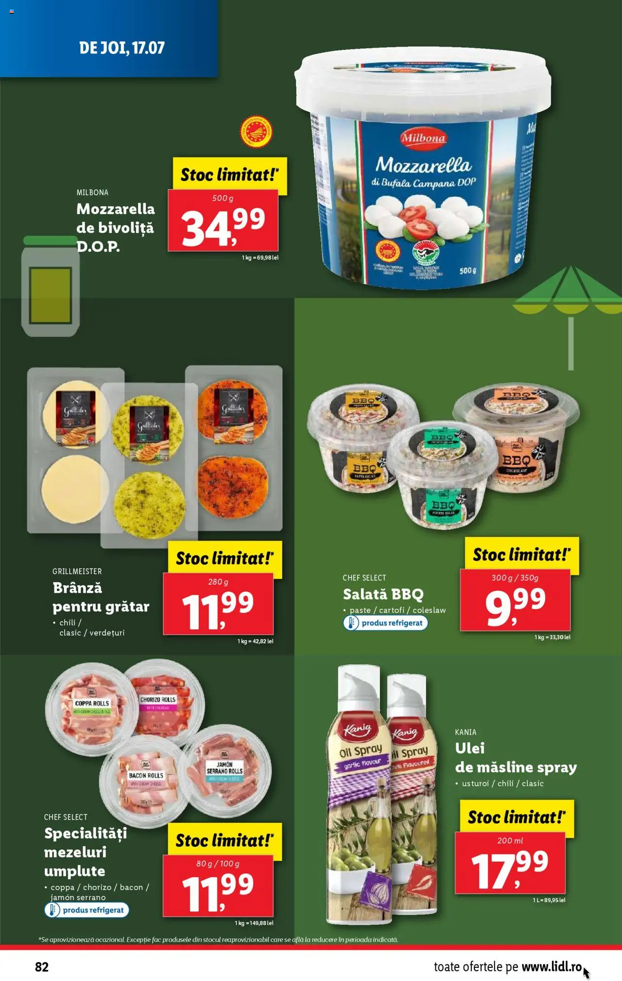 Catalog LIDL 14 - 19 Iulie 2025 | Pagina 82 | Produse: Bacon, Ulei, Salată, Usturoi