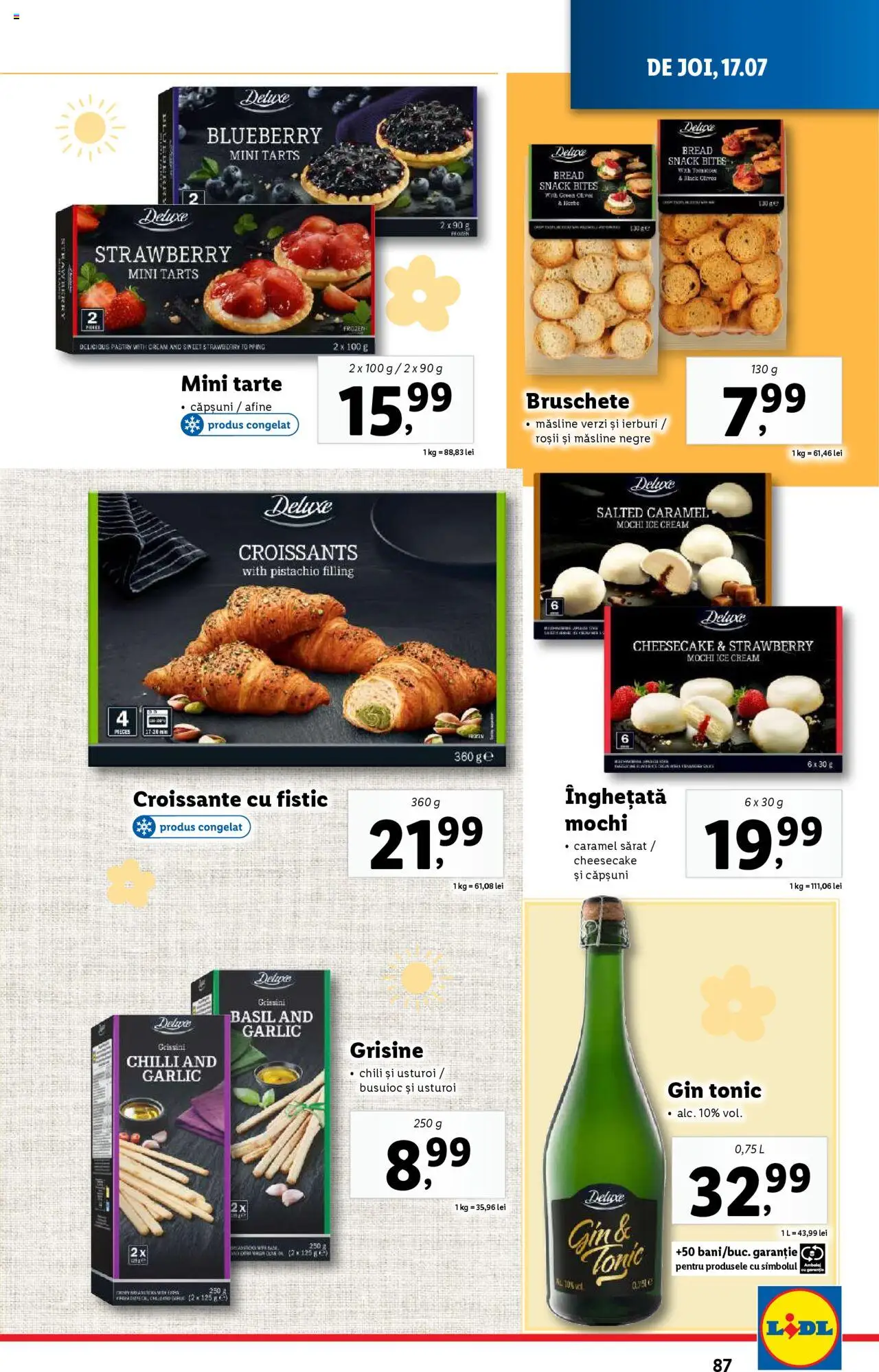 Catalog LIDL 14 - 19 Iulie 2025 | Pagina 87 | Produse: Măsline, Fistic, Gin, Căpșuni