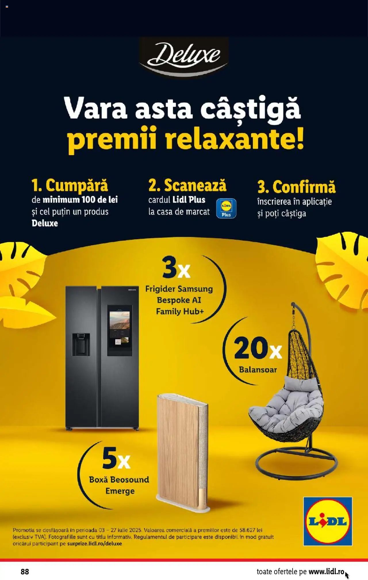 Catalog LIDL 14 - 19 Iulie 2025 | Pagina 88 | Produse: Frigider, Balansoar