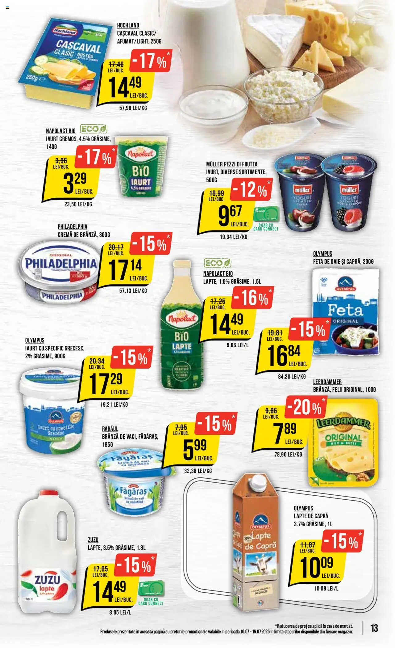 Catalog Mega Image 10 - 15 Iulie 2025 | Pagina 13 | Produse: Cașcaval, Brânză, Iaurt, Cremă