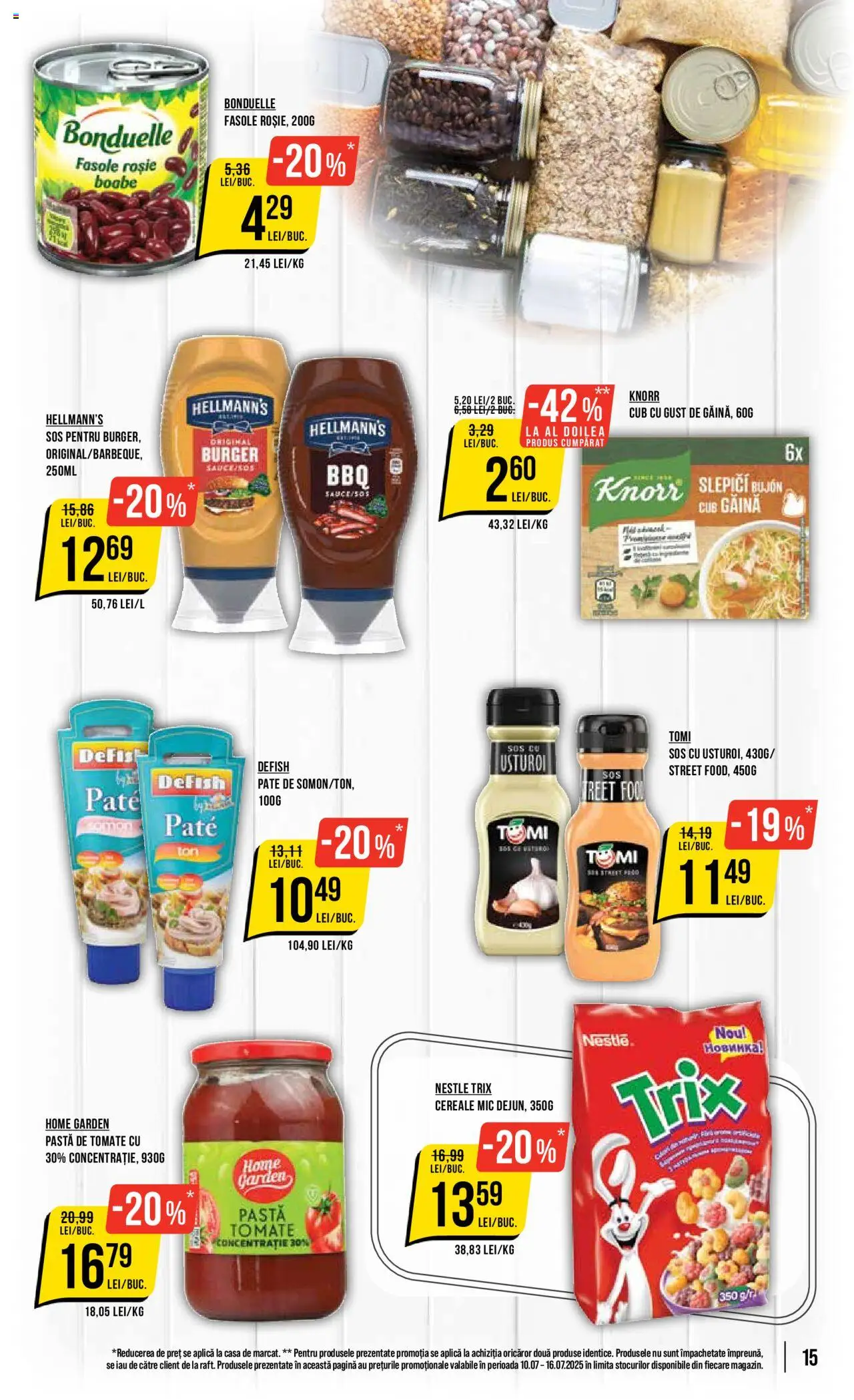 Catalog Mega Image 10 - 15 Iulie 2025 | Pagina 15 | Produse: Pastă de tomate, Cereale, Burger, Usturoi