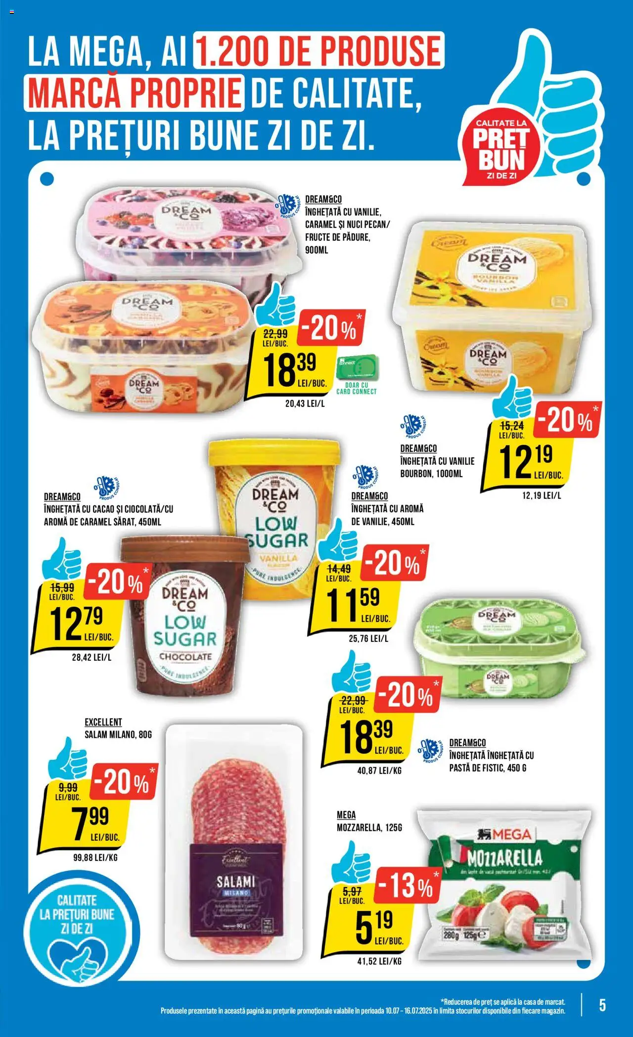 Catalog Mega Image 10 - 15 Iulie 2025 | Pagina 5 | Produse: Mozzarella, Cacao, Nuci, Fructe