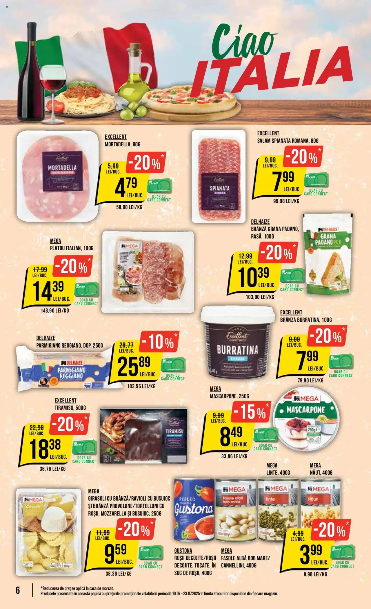 Catalog Mega Image 10 - 15 Iulie 2025 | Pagina 6 | Produse: Tiramisu, Suc, Roșii, Fasole albă