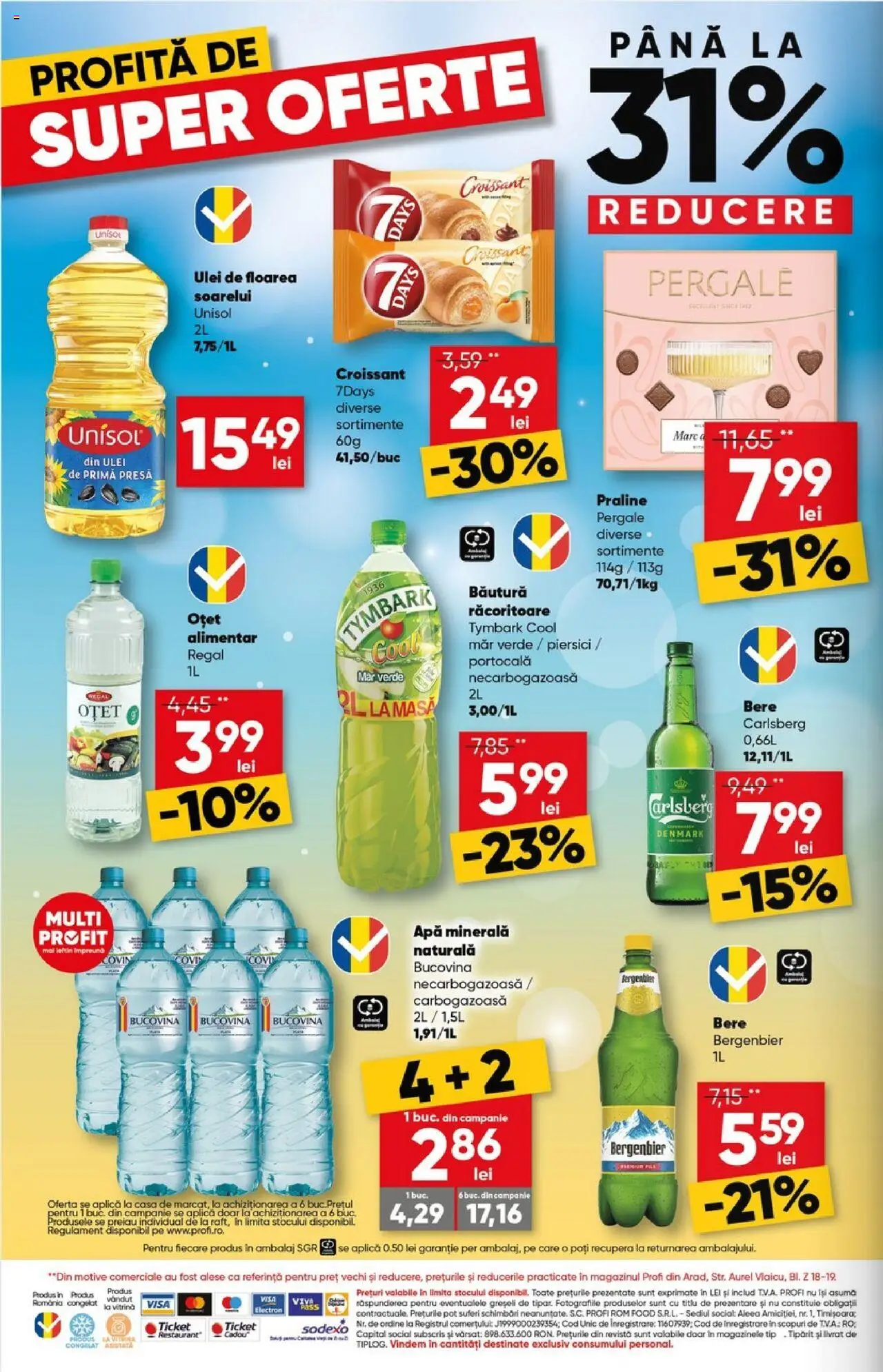 Catalog Profi 9 - 21 Iulie 2025 | Pagina 16 | Produse: Yazı tahtası kalemi, Vitrină, Praline, Apă