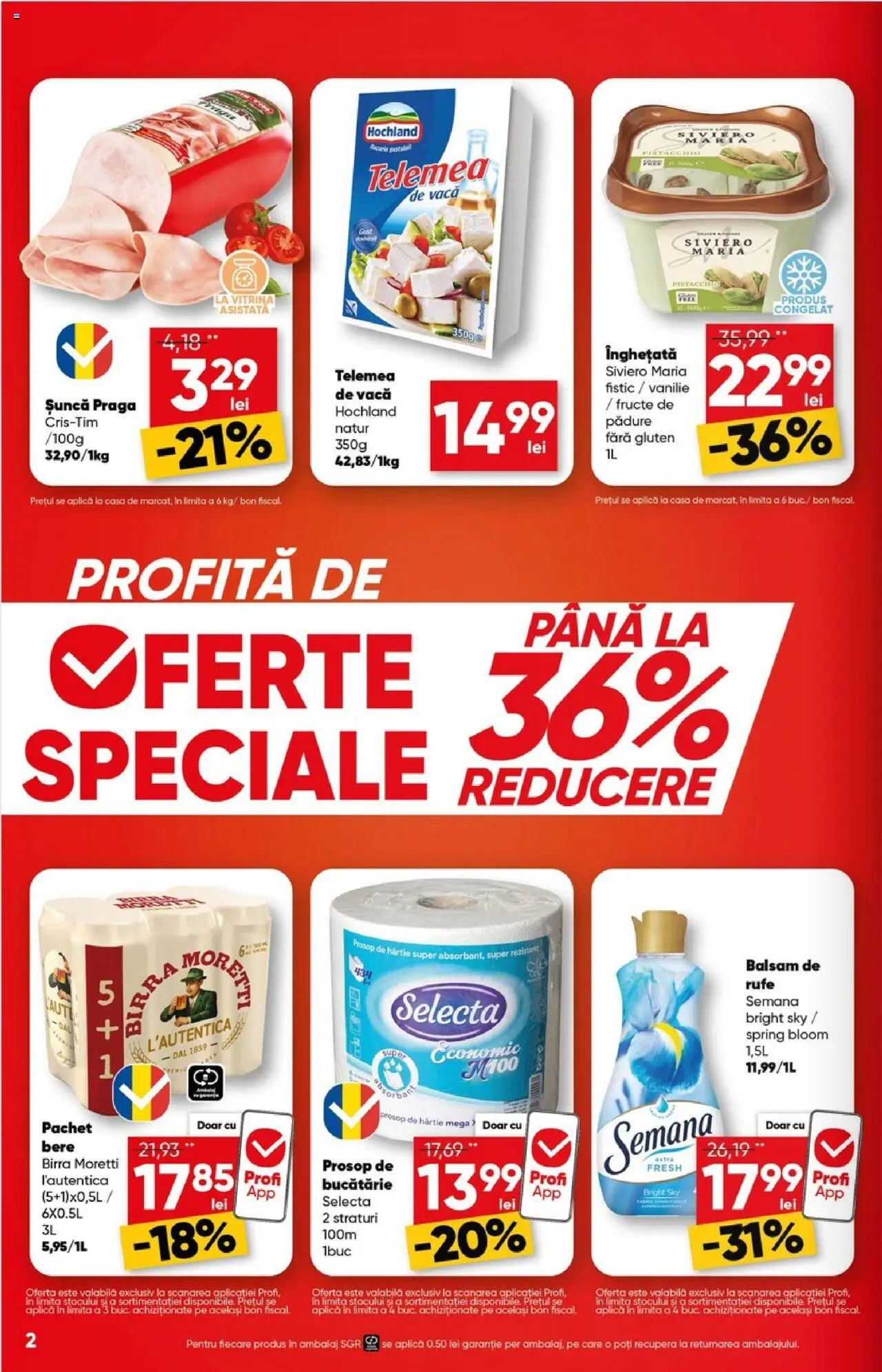 Catalog Profi 9 - 21 Iulie 2025 | Pagina 2 | Produse: Bucătărie, Vitrină, Bere, Înghețată