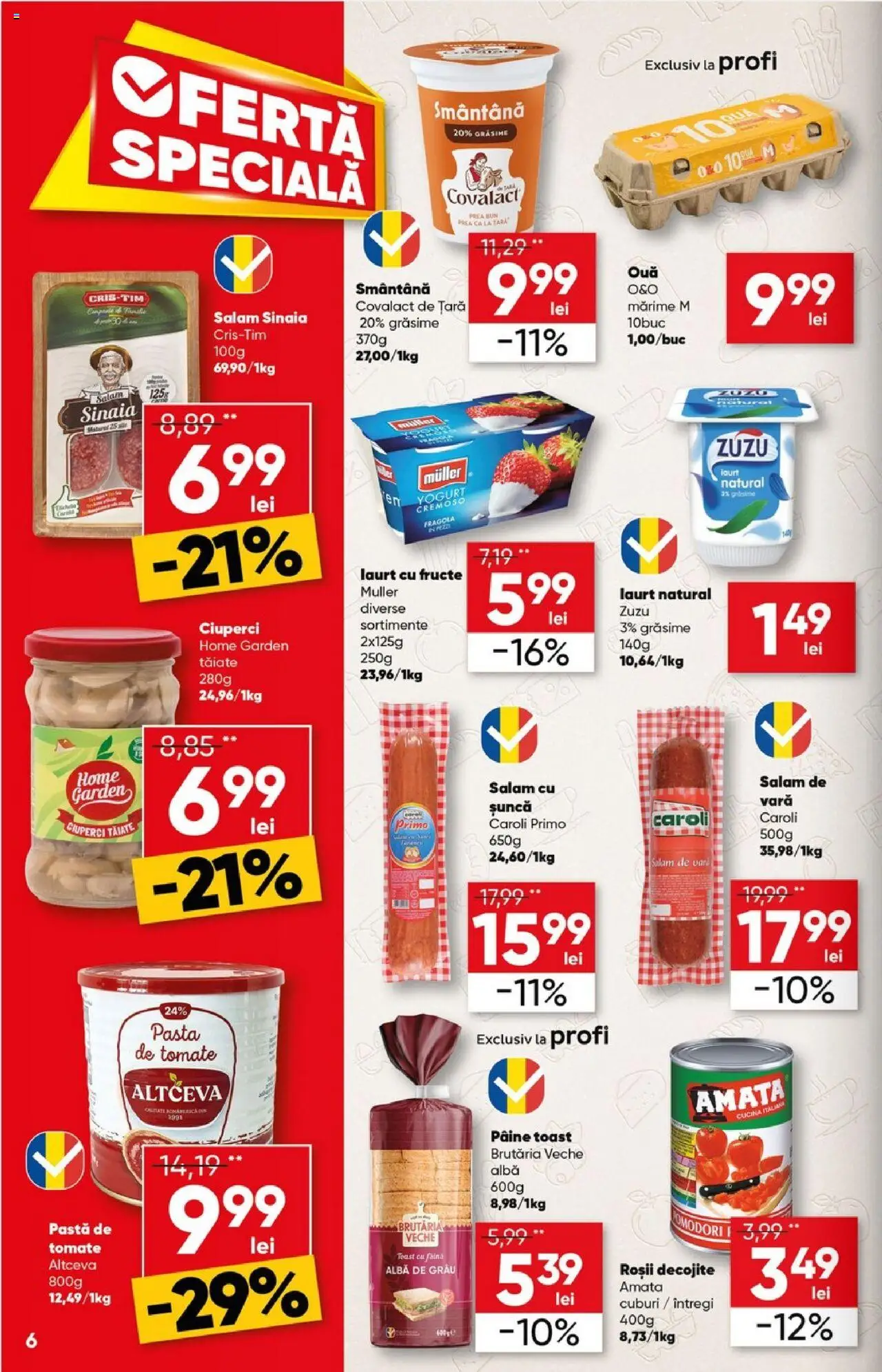 Catalog Profi 9 - 21 Iulie 2025 | Pagina 6 | Produse: Tırnak makası, Pâine, Pastă de tomate, Fructe