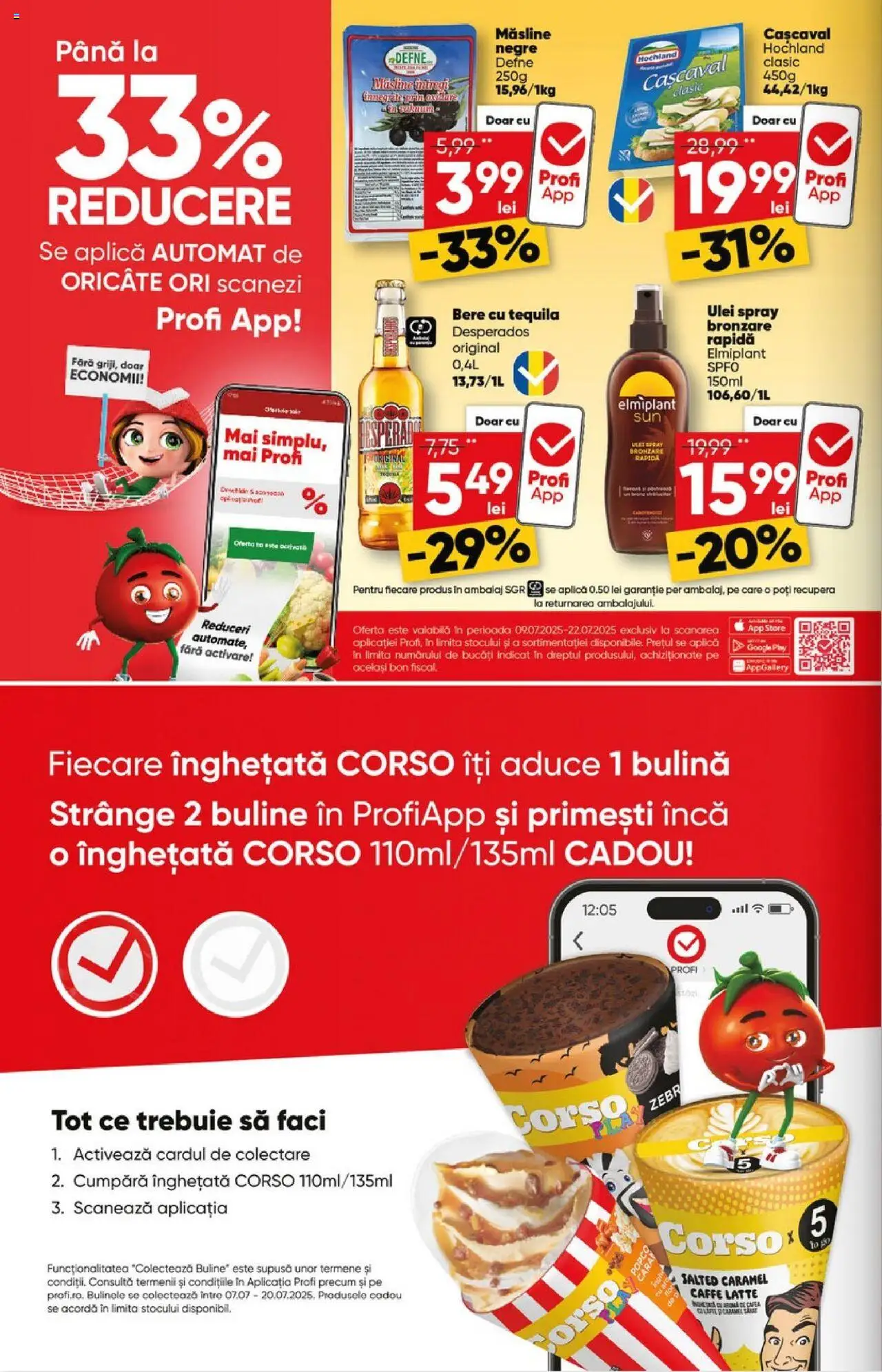 Catalog Profi 9 - 21 Iulie 2025 | Pagina 2 | Produse: Cașcaval, Măsline, Eğitim çantaları, Înghețată