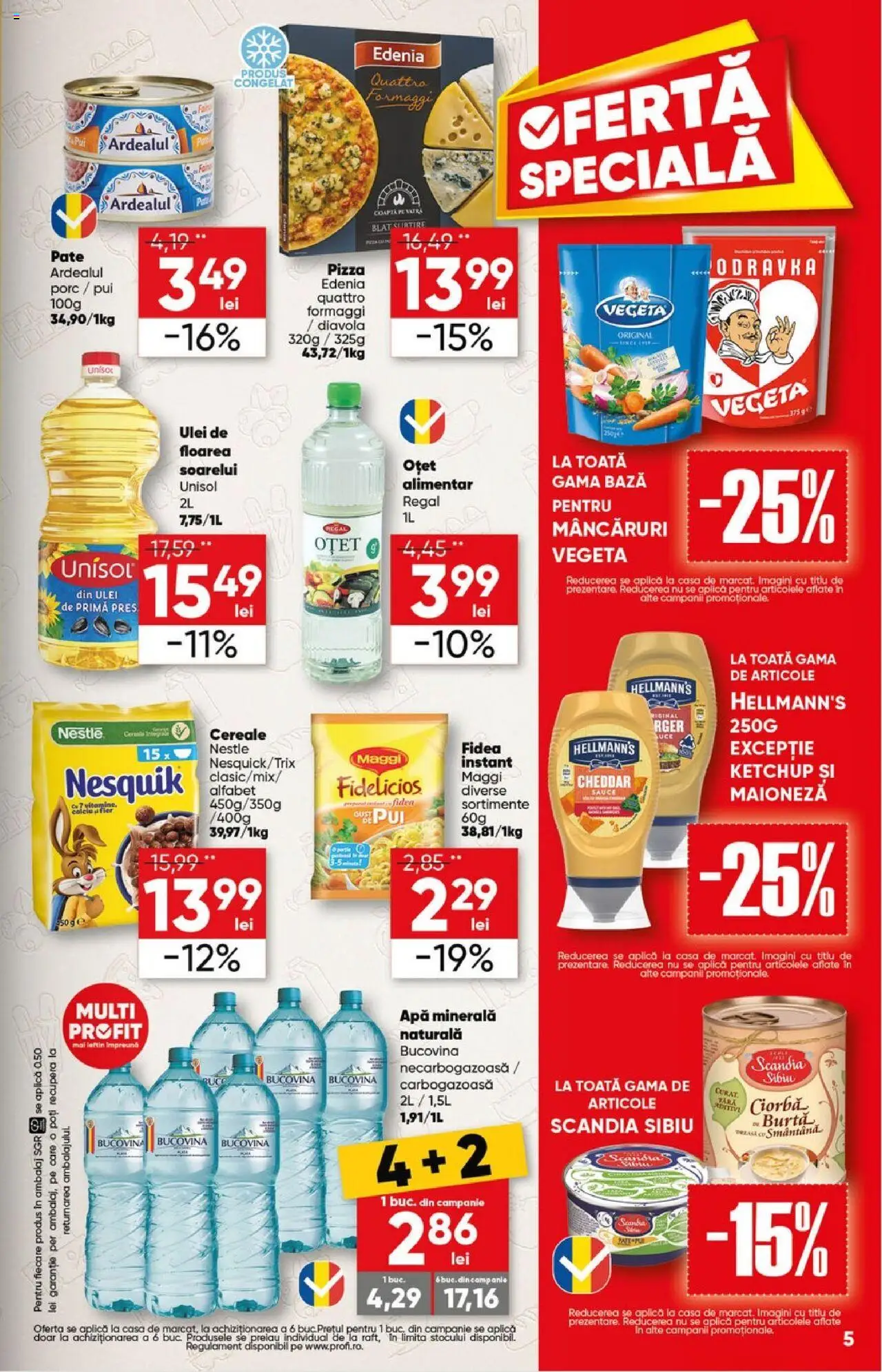 Catalog Profi 9 - 21 Iulie 2025 | Pagina 5 | Produse: Yazı tahtası kalemi, Pate, Pizza, Cereale