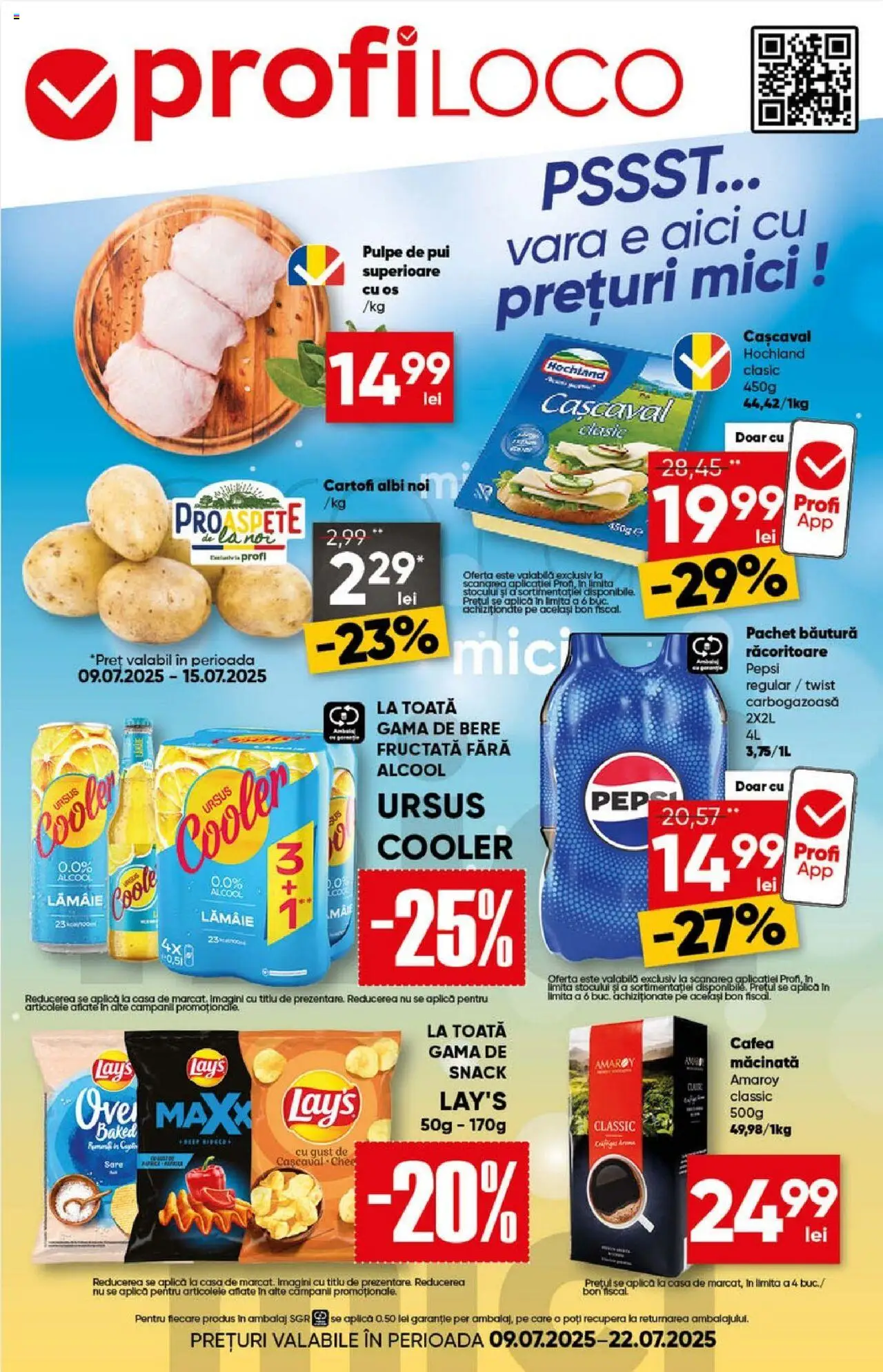 Catalog Profi 9 - 21 Iulie 2025 | Pagina 1 | Produse: Mici, Cafea, Bere, Cartofi