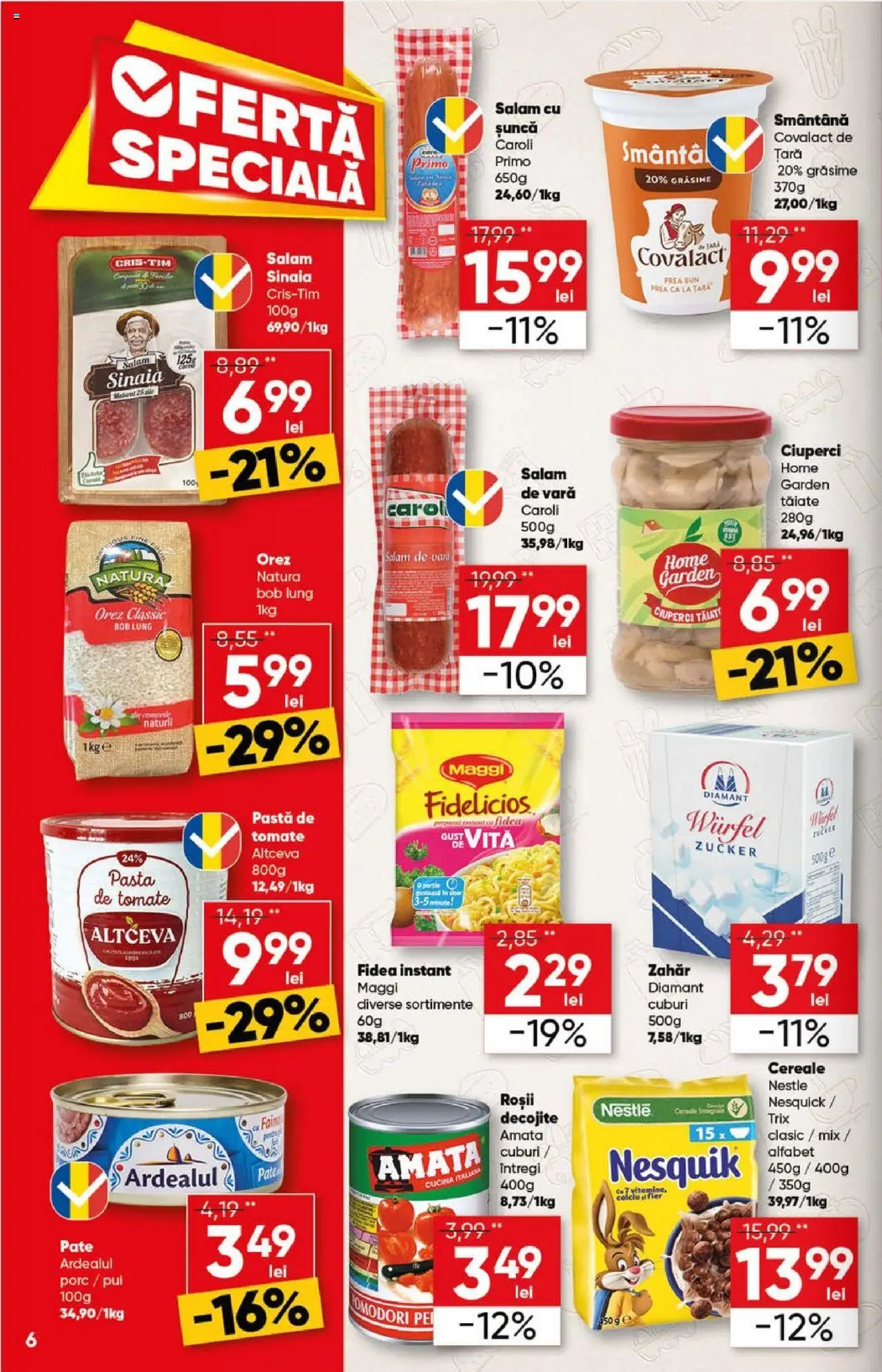 Catalog Profi 9 - 21 Iulie 2025 | Pagina 6 | Produse: Pate, Șuncă, Orez, Smântână