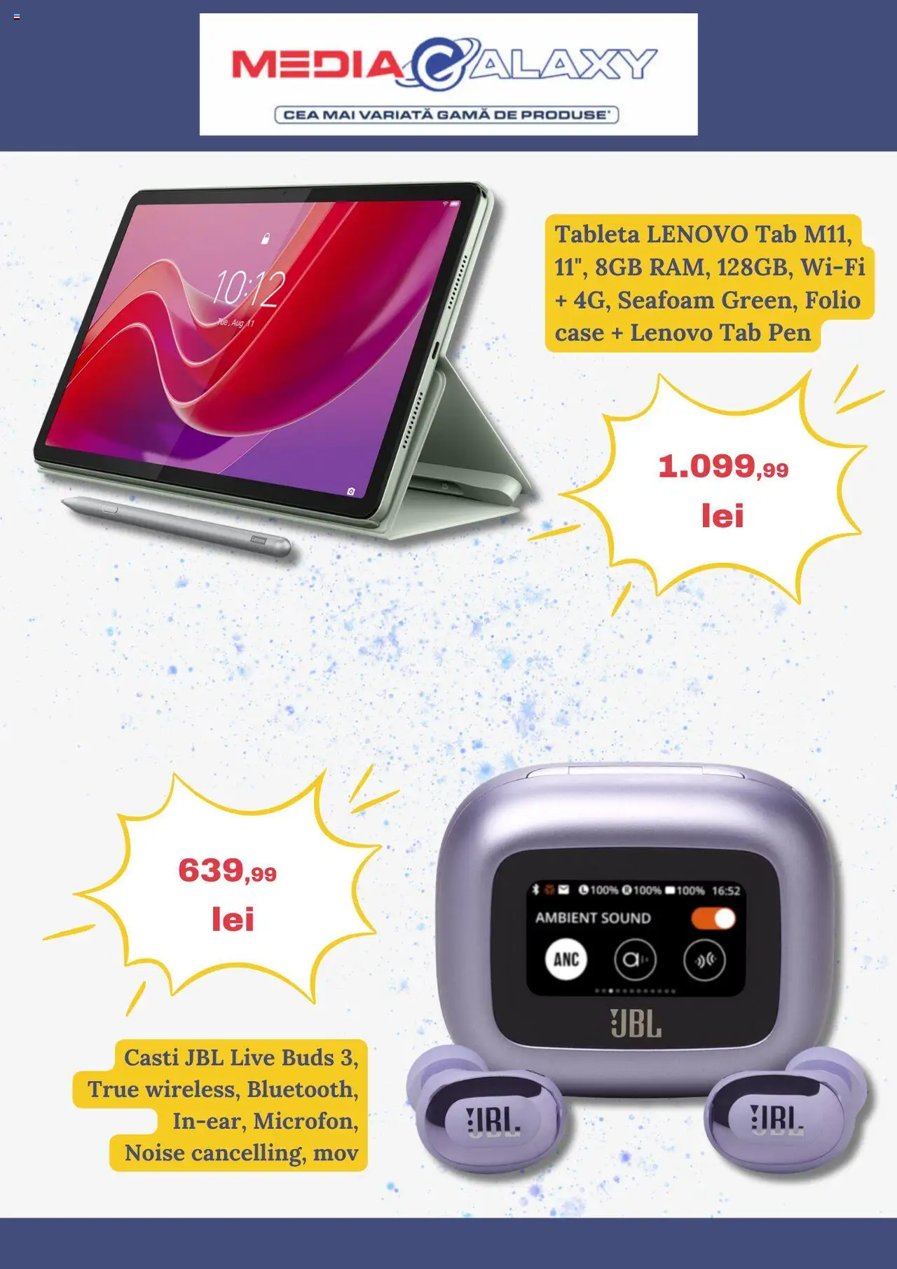 Catalog Media Galaxy 10 - 15 Iulie 2025 | Pagina 2 | Produse: Tabletă, Căști