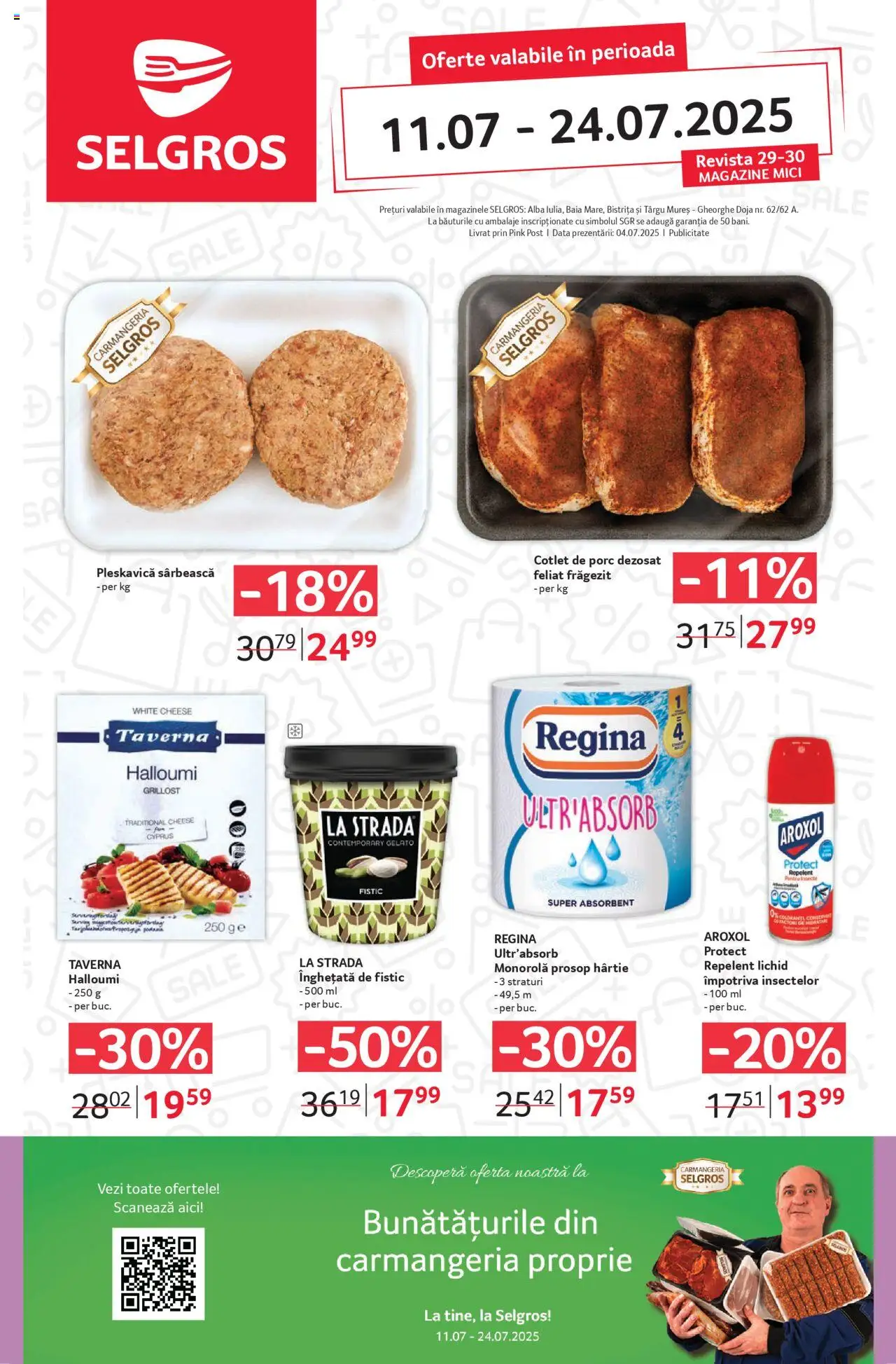 Catalog Selgros 11 - 23 Iulie 2025 | Pagina 1 | Produse: Lait de coco, Mici, Fistic, Înghețată