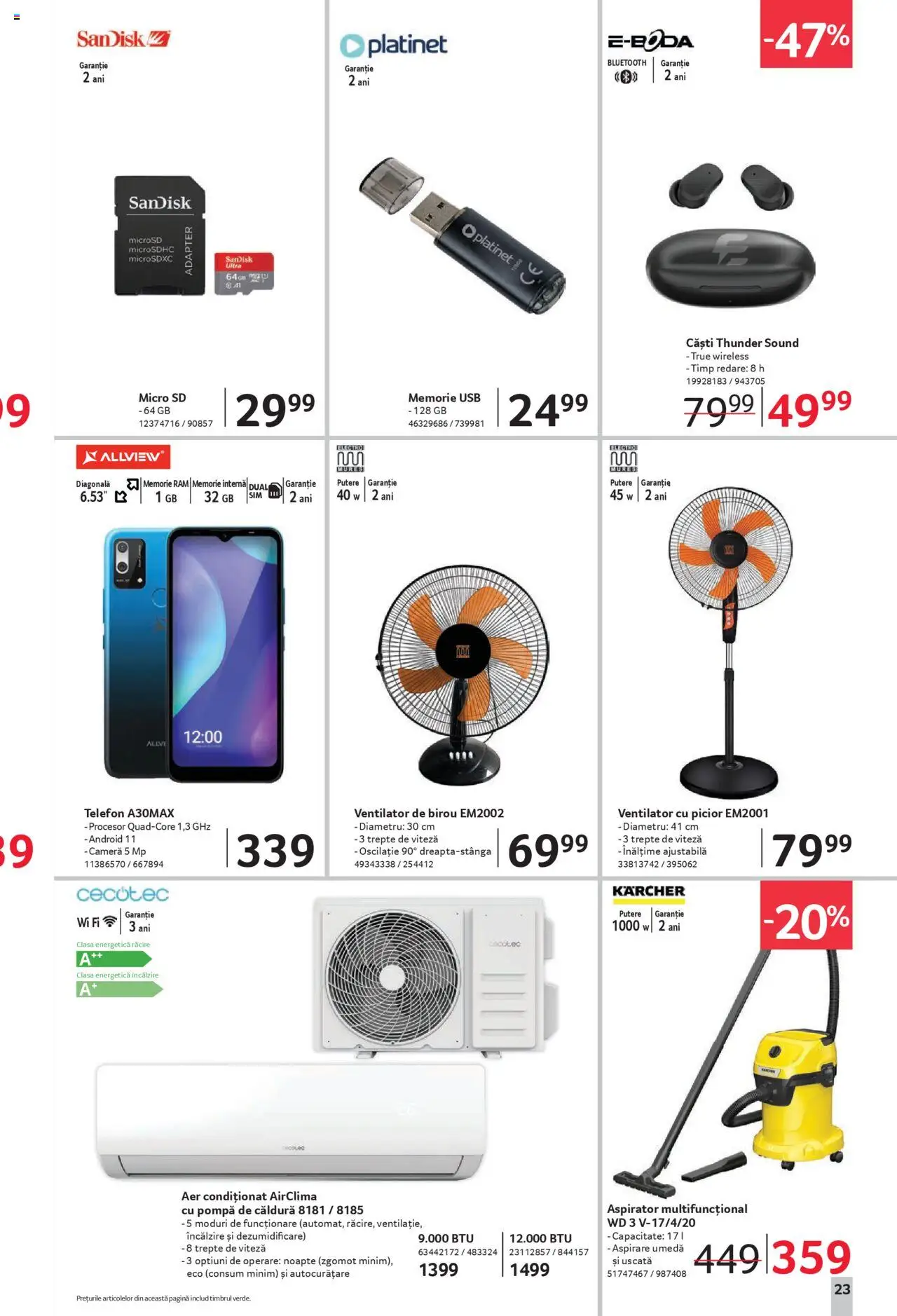 Catalog Selgros 11 - 23 Iulie 2025 | Pagina 23 | Produse: Căști, Cameră, Usb, Çikolatalı gofret