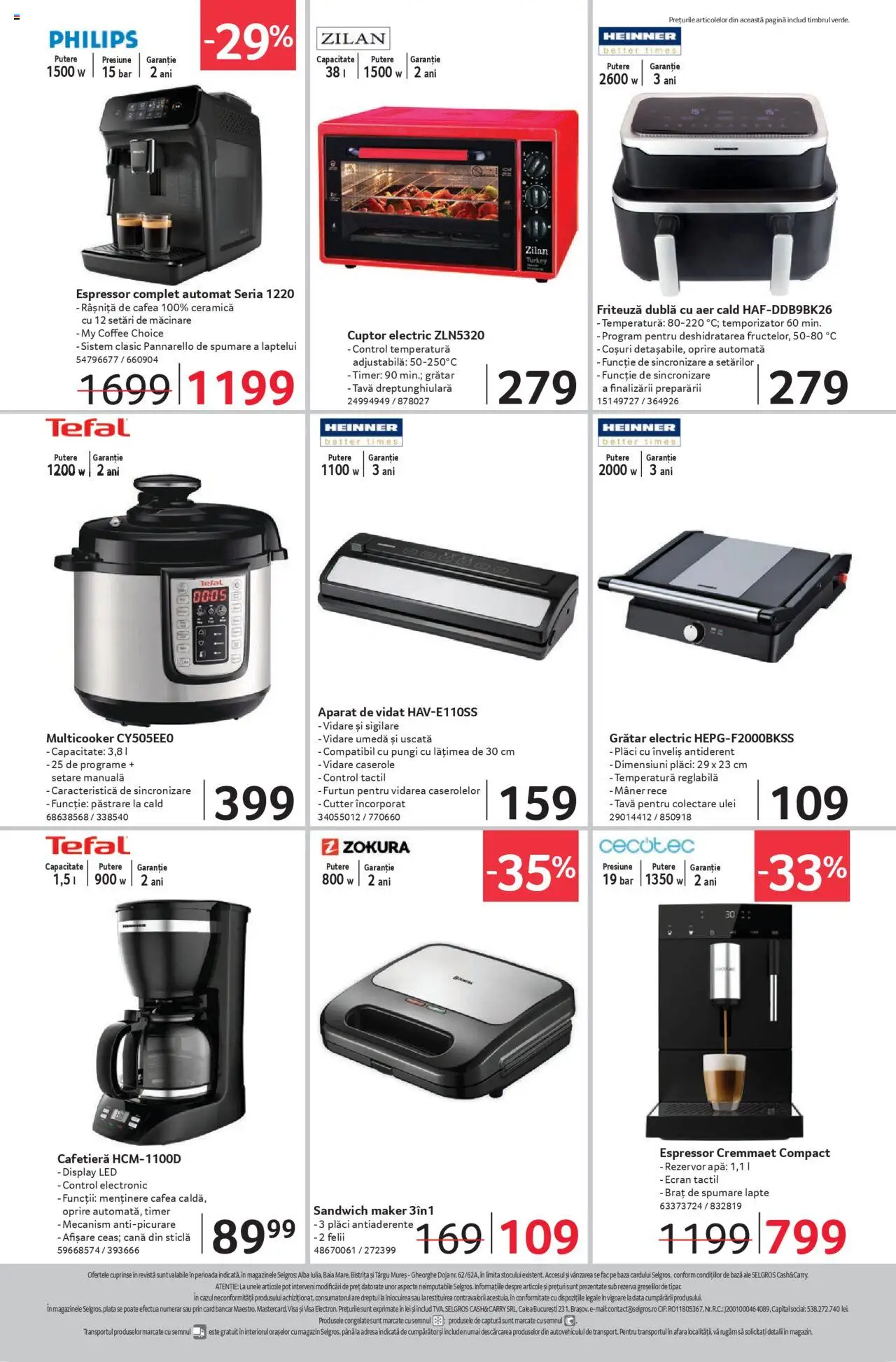 Catalog Selgros 11 - 23 Iulie 2025 | Pagina 24 | Produse: Enginar, Cutter, Cafetieră, Ulei