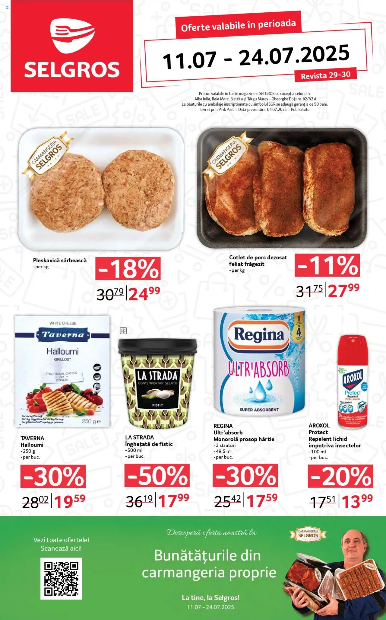 Catalog Selgros 11 - 23 Iulie 2025 | Pagina 1 | Produse: Lait de coco, Fistic, Înghețată