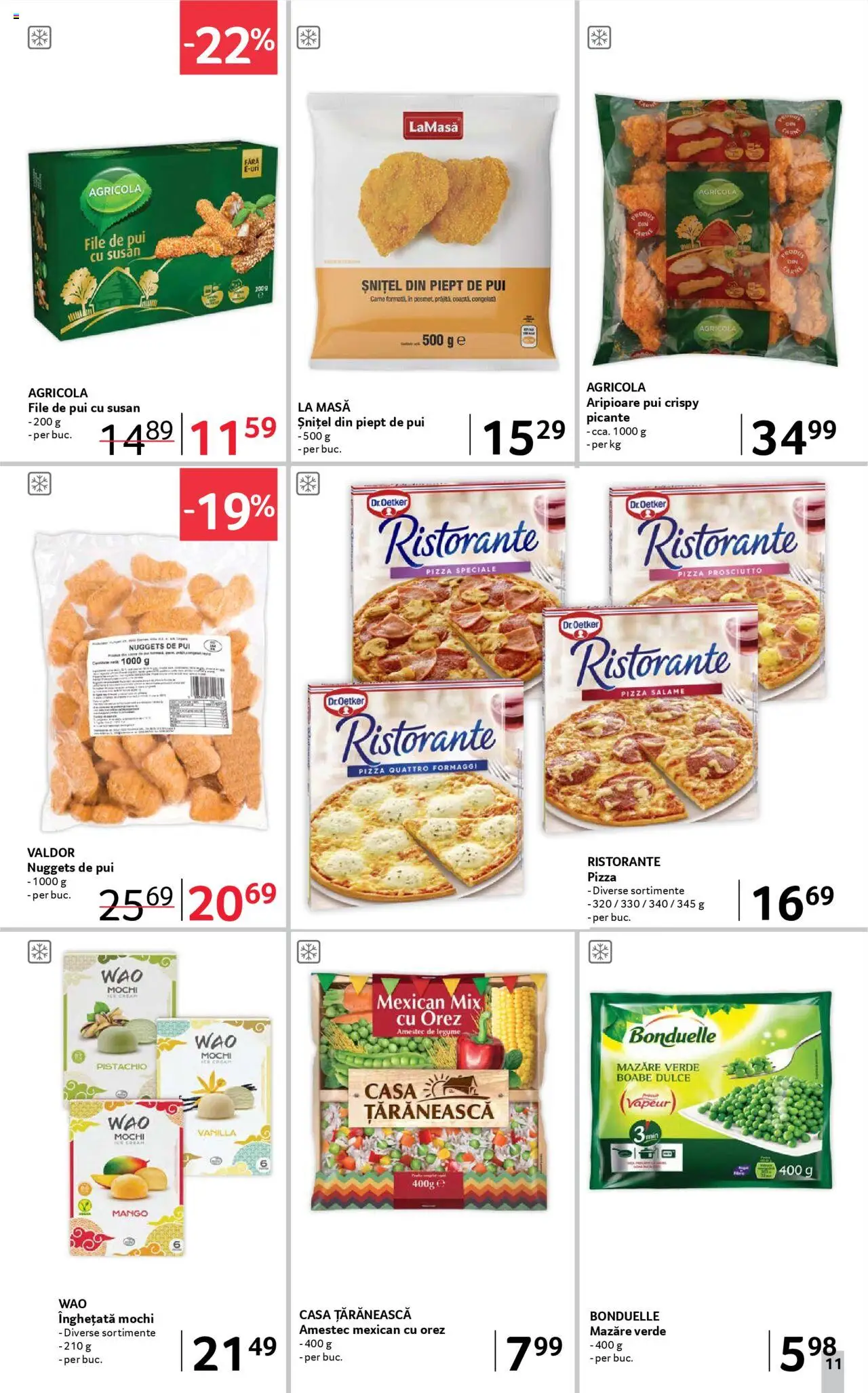 Catalog Selgros 11 - 23 Iulie 2025 | Pagina 11 | Produse: Masă, Orez, Înghețată, Legume