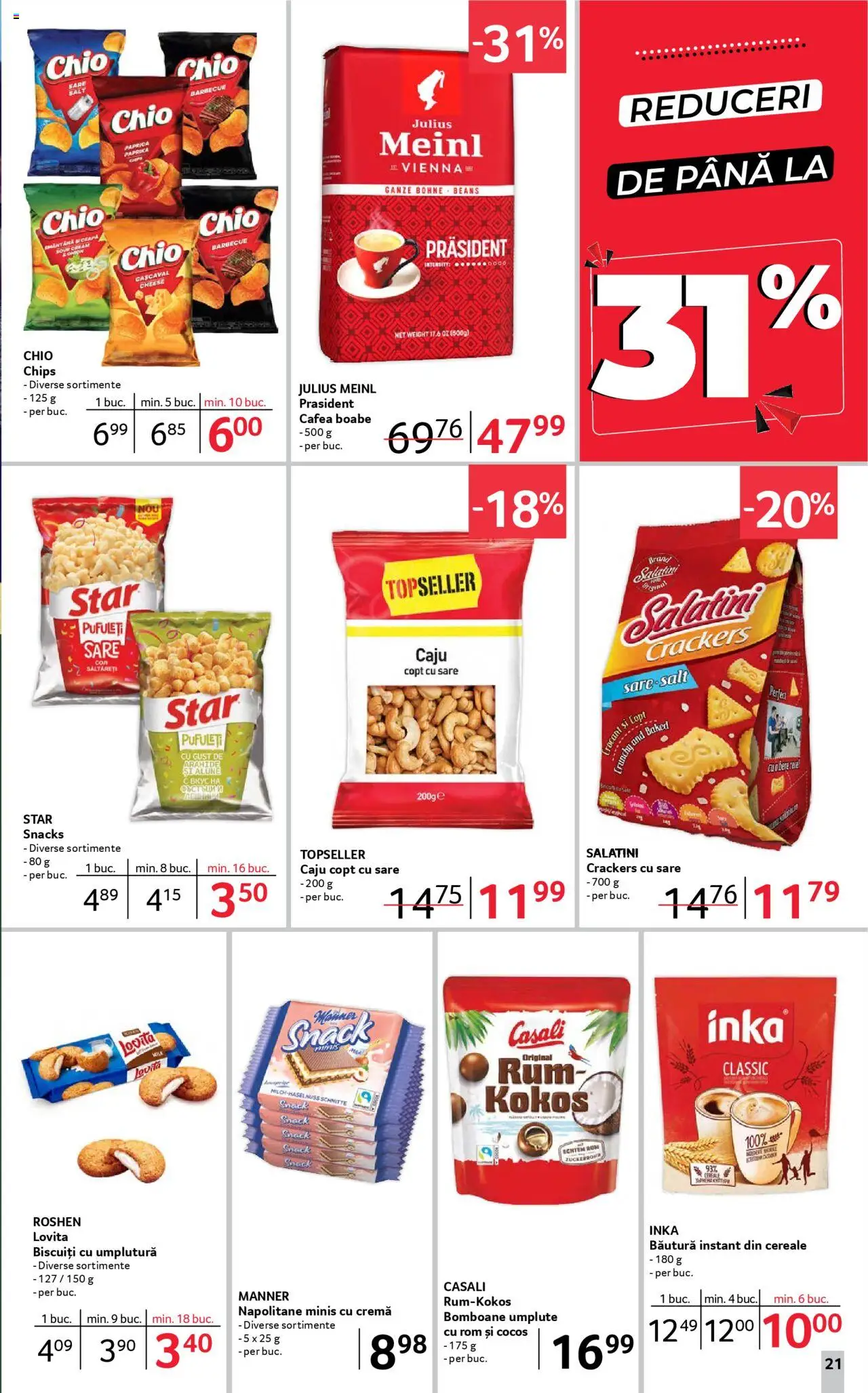Catalog Selgros 11 - 23 Iulie 2025 | Pagina 21 | Produse: Alune, Cereale, Biscuiți, Sare