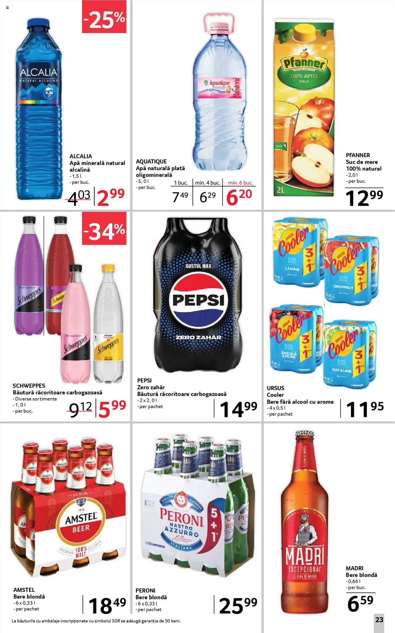 Catalog Selgros 11 - 23 Iulie 2025 | Pagina 23 | Produse: Zmeură, Suc, Bere, Zahăr