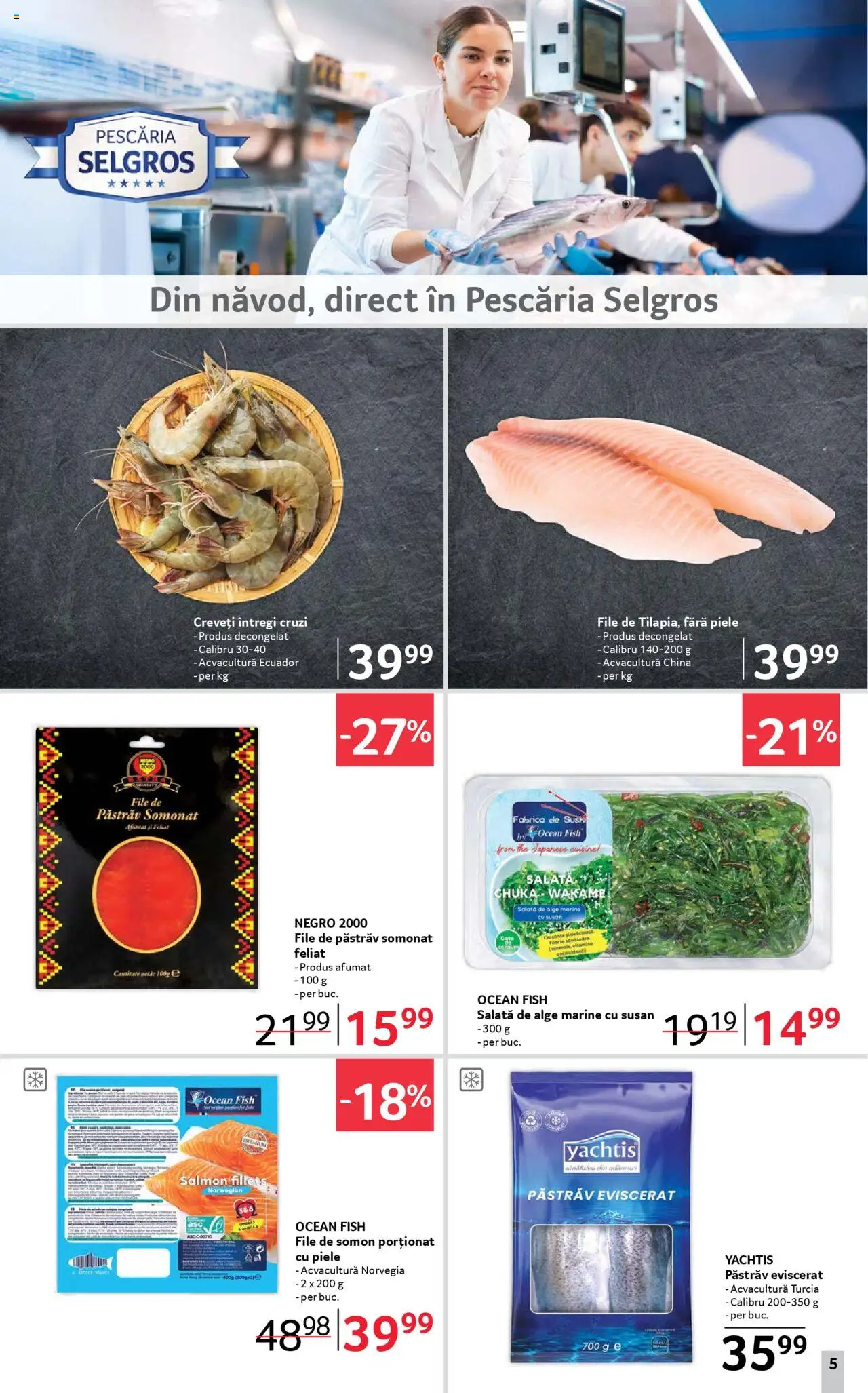 Catalog Selgros 11 - 23 Iulie 2025 | Pagina 5 | Produse: Sushi, Salată