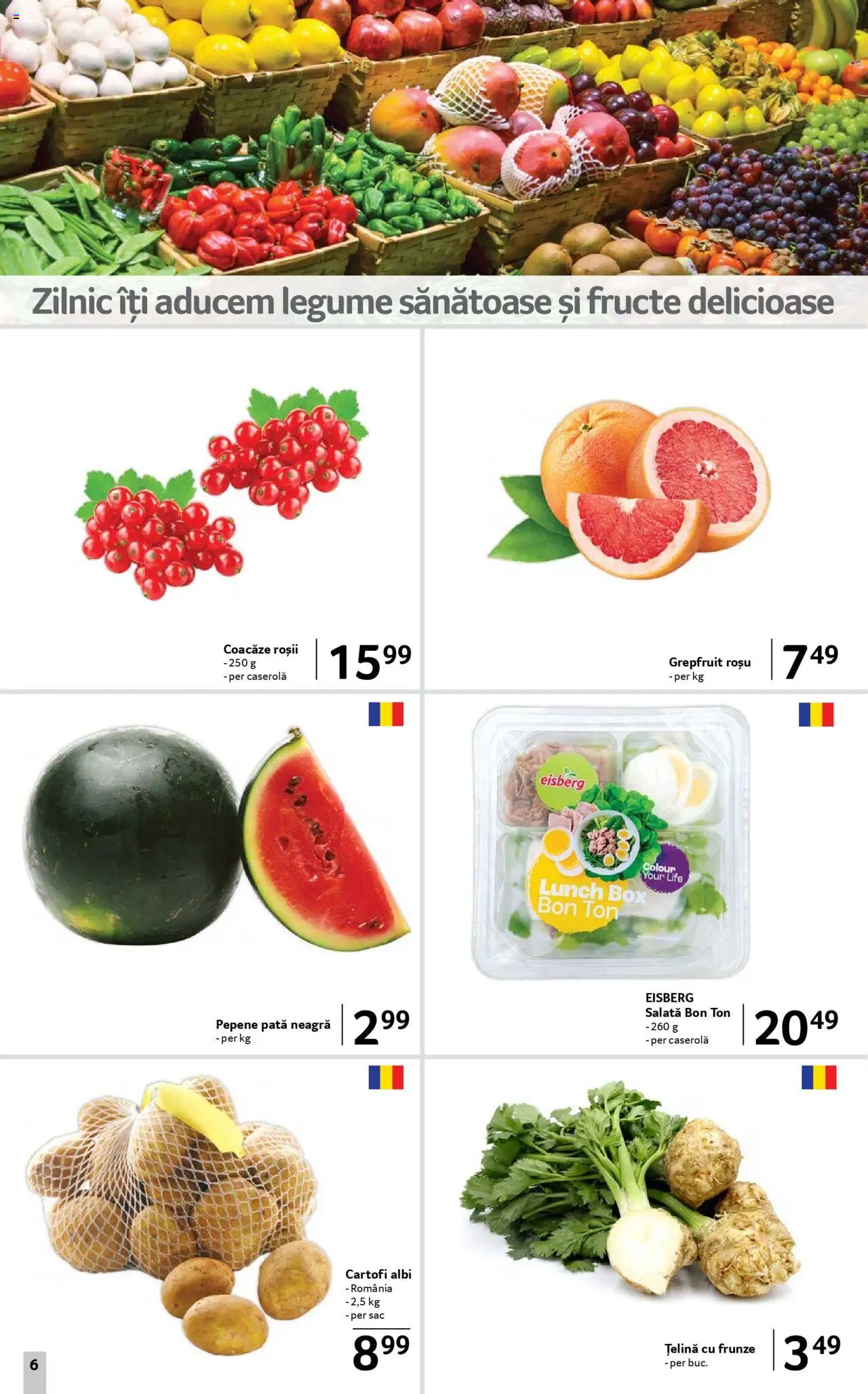 Catalog Selgros 11 - 23 Iulie 2025 | Pagina 6 | Produse: Roșii, Salată, Cartofi, Fructe