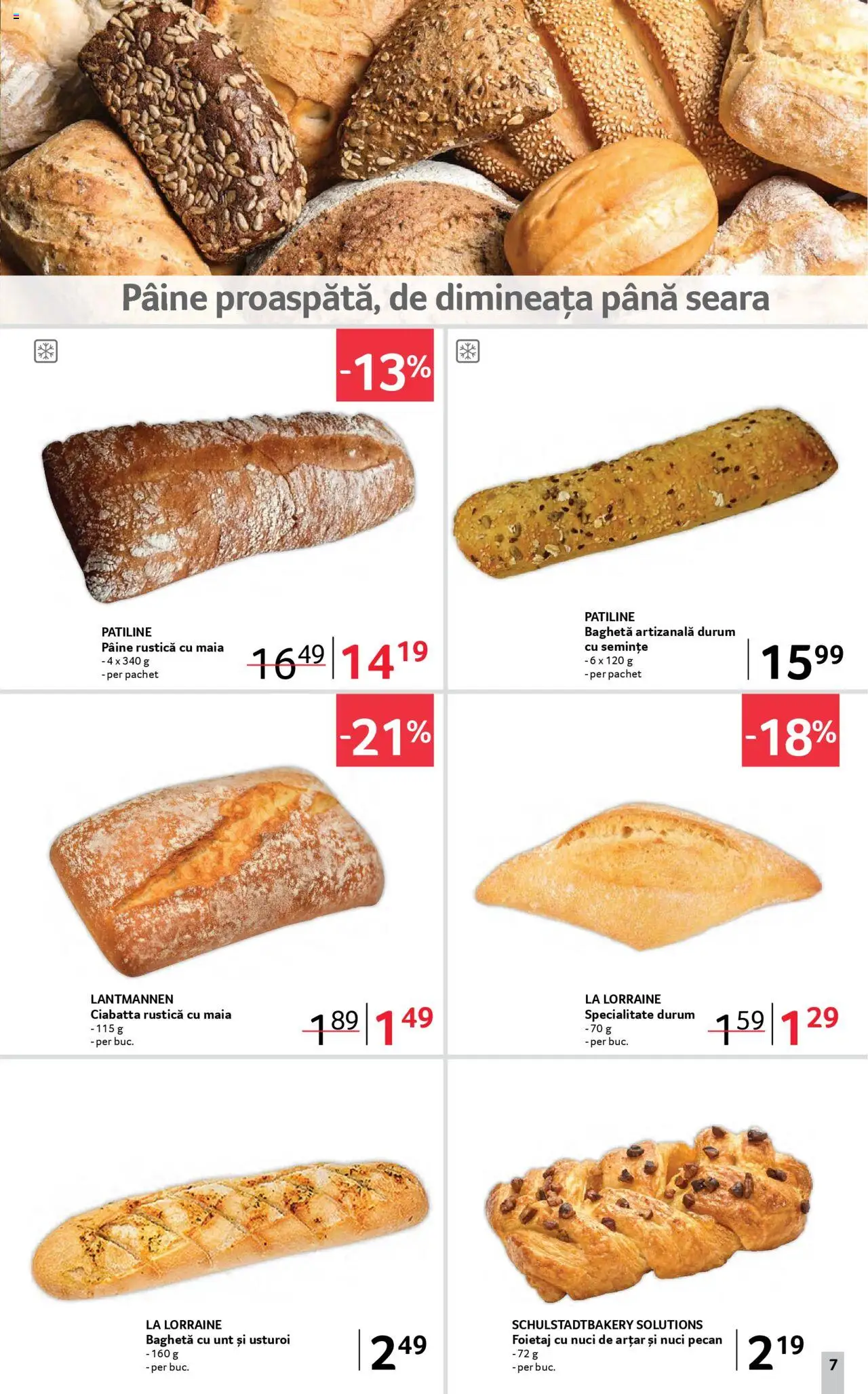 Catalog Selgros 11 - 23 Iulie 2025 | Pagina 7 | Produse: Foietaj, Semințe, Unt, Pâine