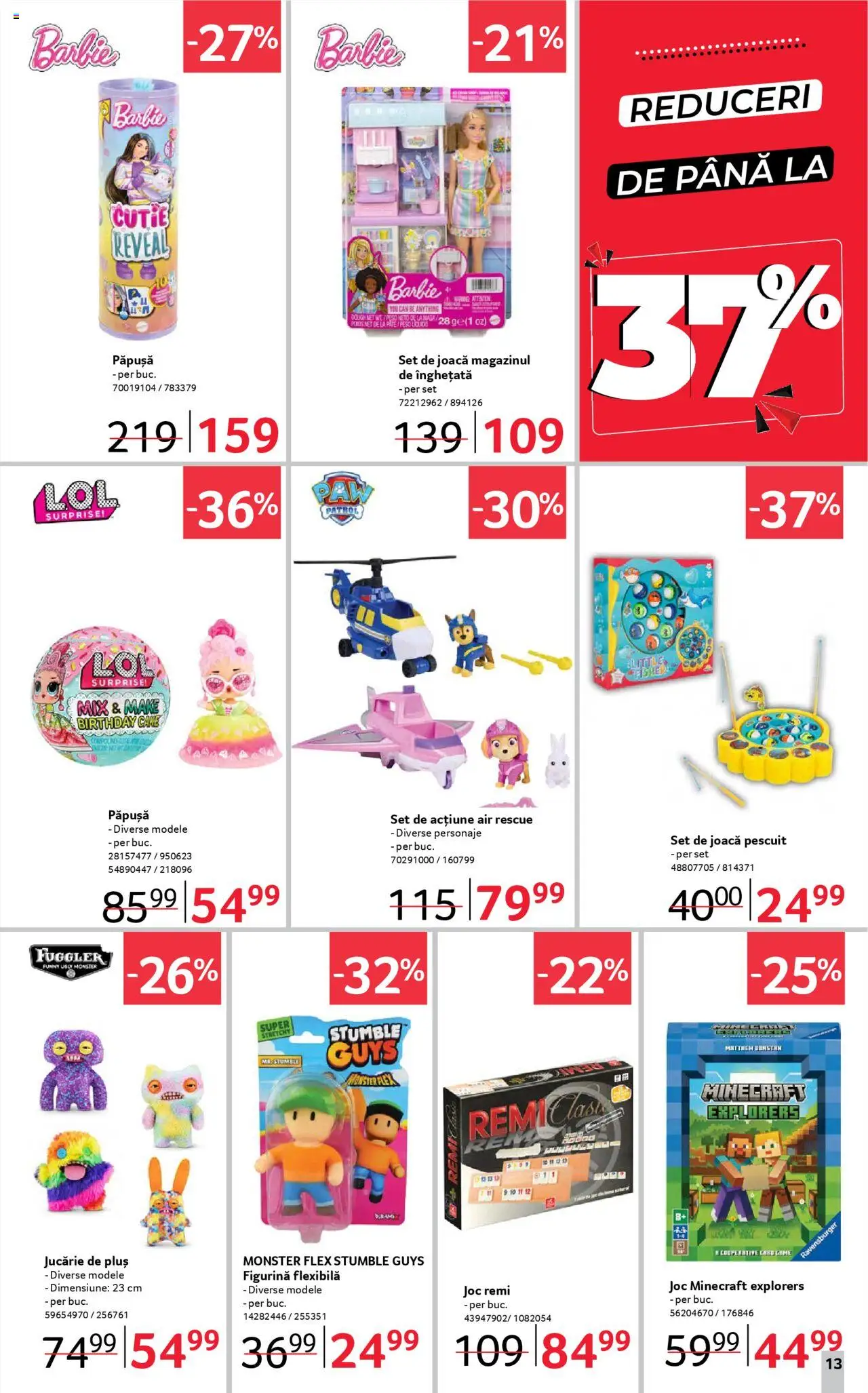 Catalog Selgros 11 - 23 Iulie 2025 | Pagina 13 | Produse: Joc, Cutie, Pate, Înghețată