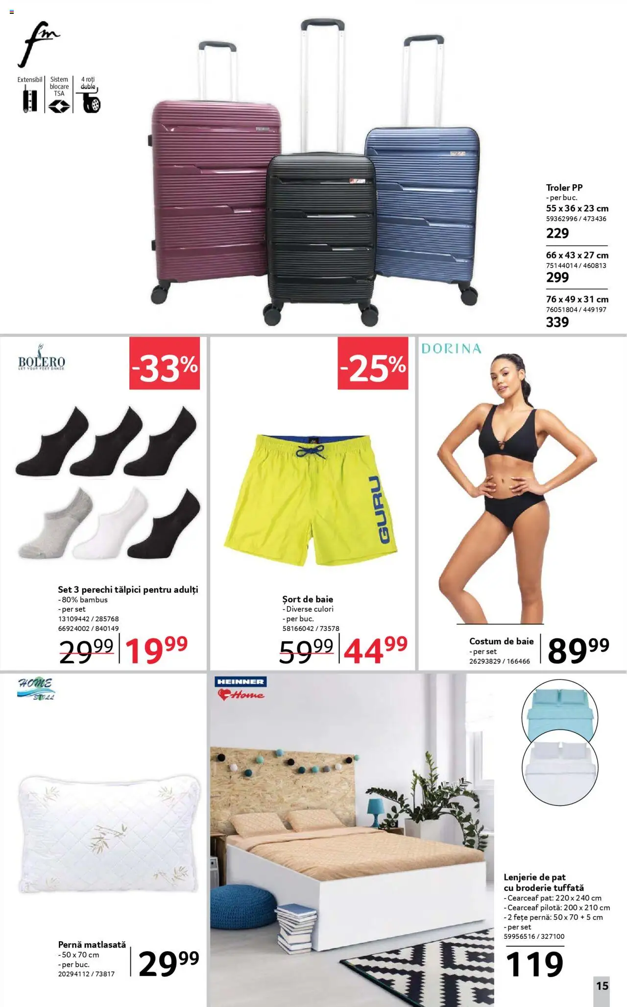Catalog Selgros 11 - 23 Iulie 2025 | Pagina 15 | Produse: Șort de baie, Pat, Costum de baie, Costum