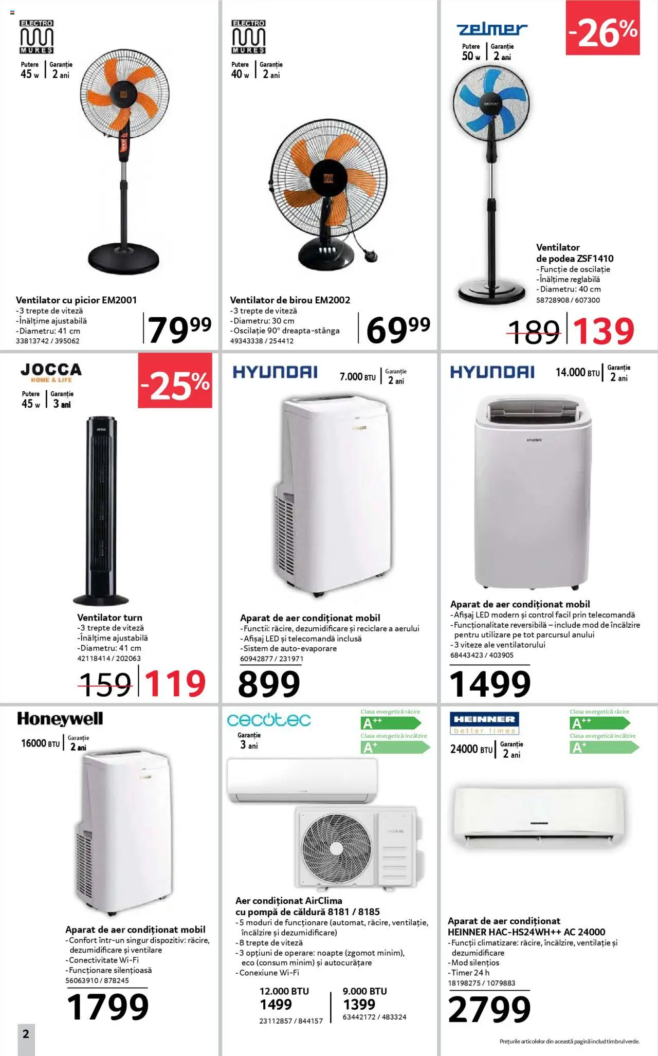 Catalog Selgros 11 - 23 Iulie 2025 | Pagina 2 | Produse: Aer Condiționat, Çikolatalı gofret, Ventilator, Babak