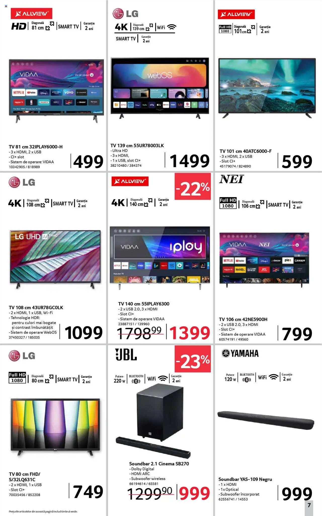 Catalog Selgros 11 - 23 Iulie 2025 | Pagina 7 | Produse: Soundbar, Video, Usb