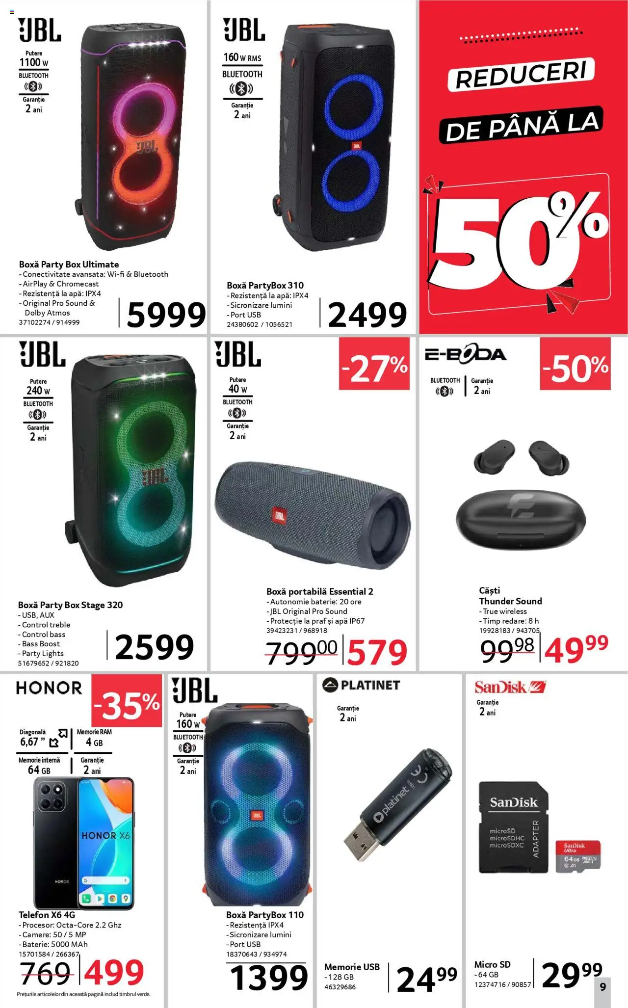 Catalog Selgros 11 - 23 Iulie 2025 | Pagina 9 | Produse: Telefon, Usb, Baterie, Boxă portabilă