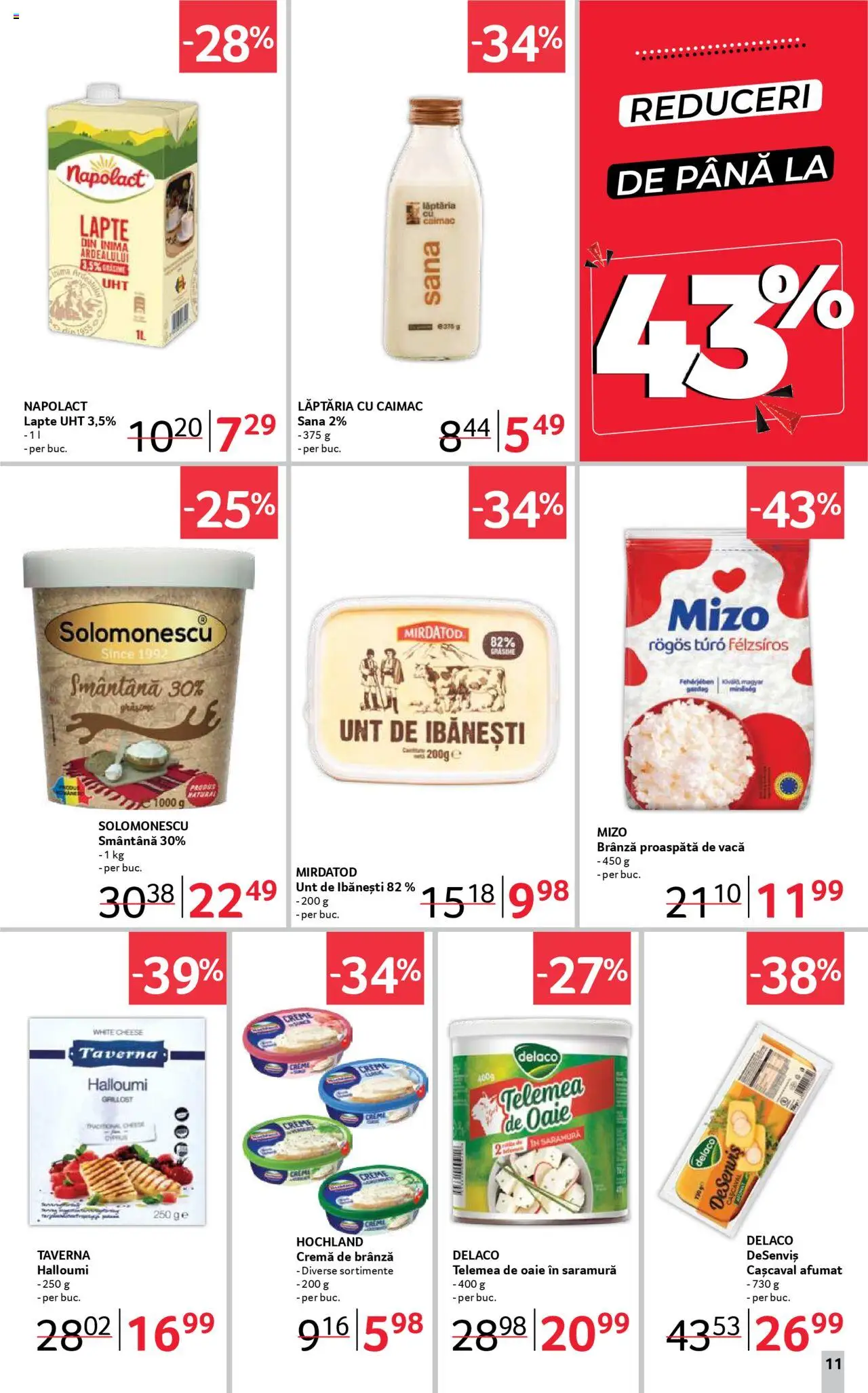 Catalog Selgros 11 - 23 Iulie 2025 | Pagina 11 | Produse: Light Kedi Konservesi, Lapte, Brânză, Cremă