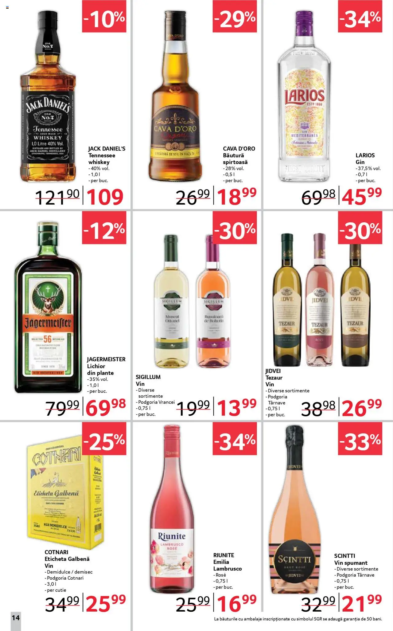 Catalog Selgros 11 - 23 Iulie 2025 | Pagina 14 | Produse: Cutie, Vin, Whiskey
