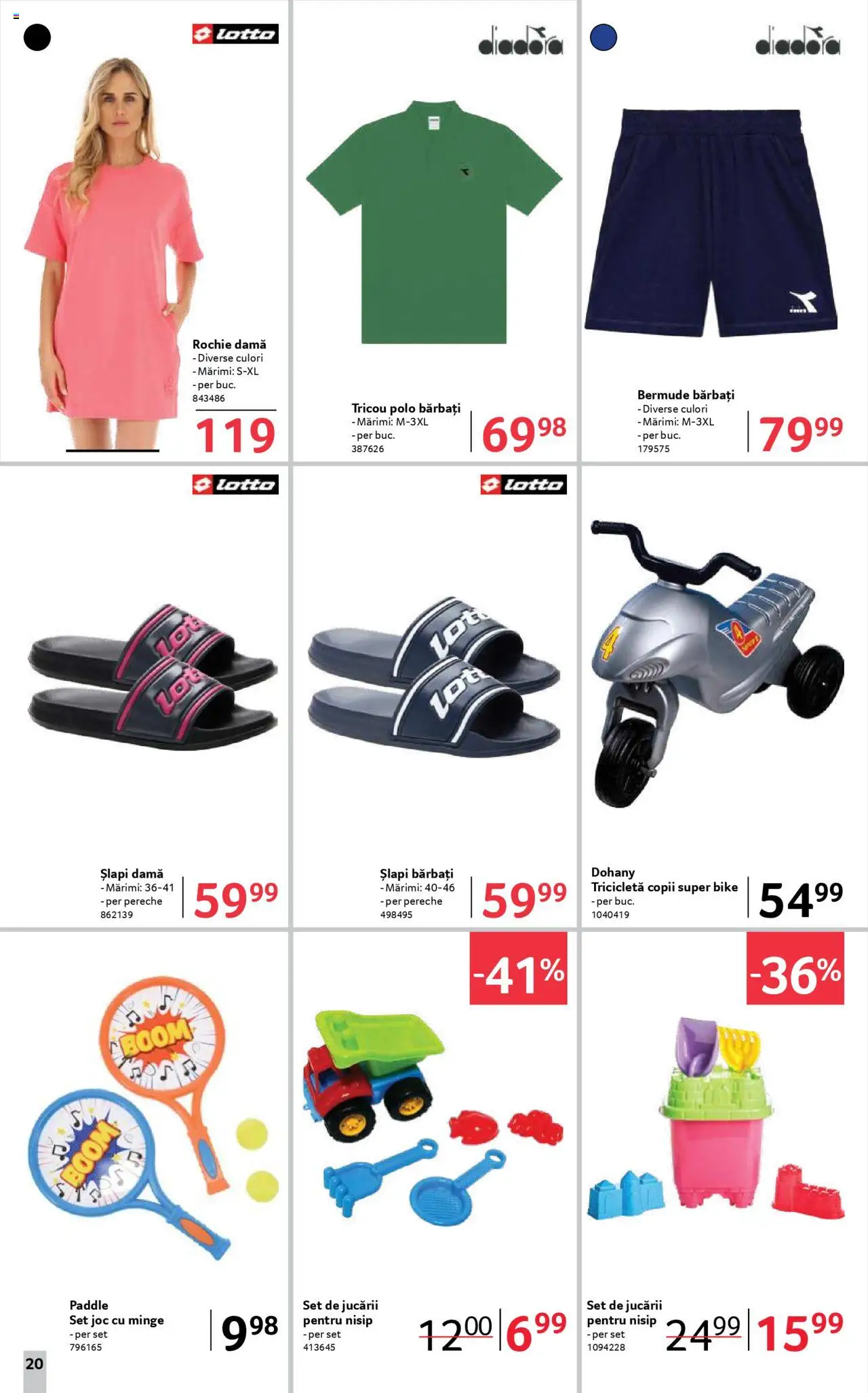 Catalog Selgros 11 - 23 Iulie 2025 | Pagina 20 | Produse: Rochie, Joc, Tricou, Șlapi