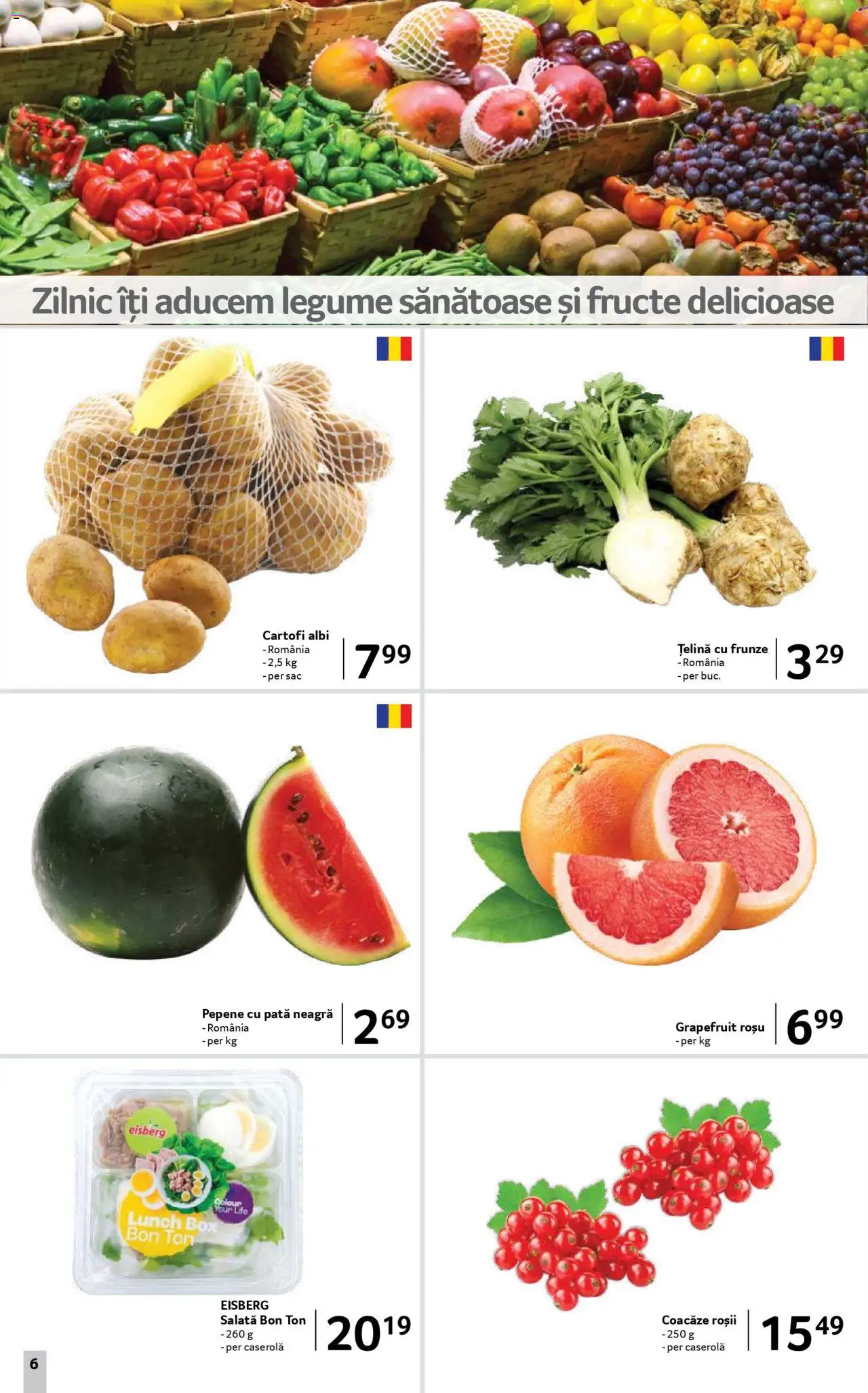 Catalog Selgros 11 - 23 Iulie 2025 | Pagina 6 | Produse: Țelină, Salată, Legume, Fructe