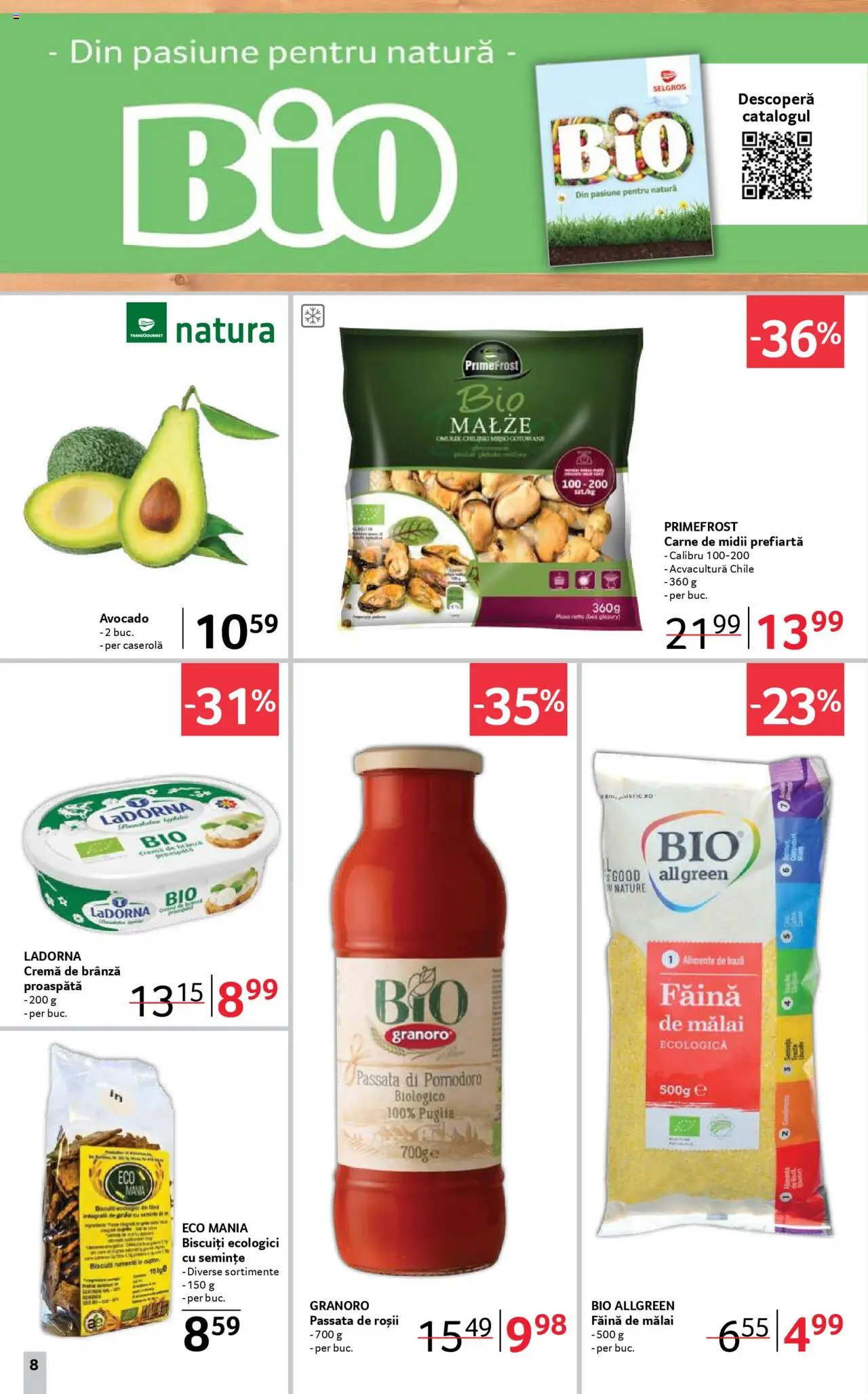 Catalog Selgros 11 - 23 Iulie 2025 | Pagina 8 | Produse: Brânză, Făină, Cremă de brânză, Avocado