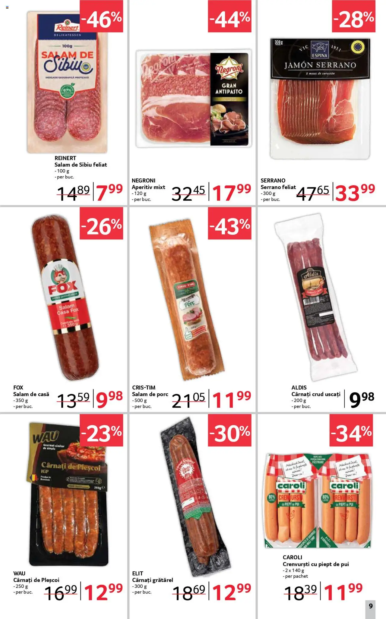 Catalog Selgros 11 - 23 Iulie 2025 | Pagina 9 | Produse: Hacıyatmaz Kedi Oyuncağı, Crenvurști, Salam, Cârnați