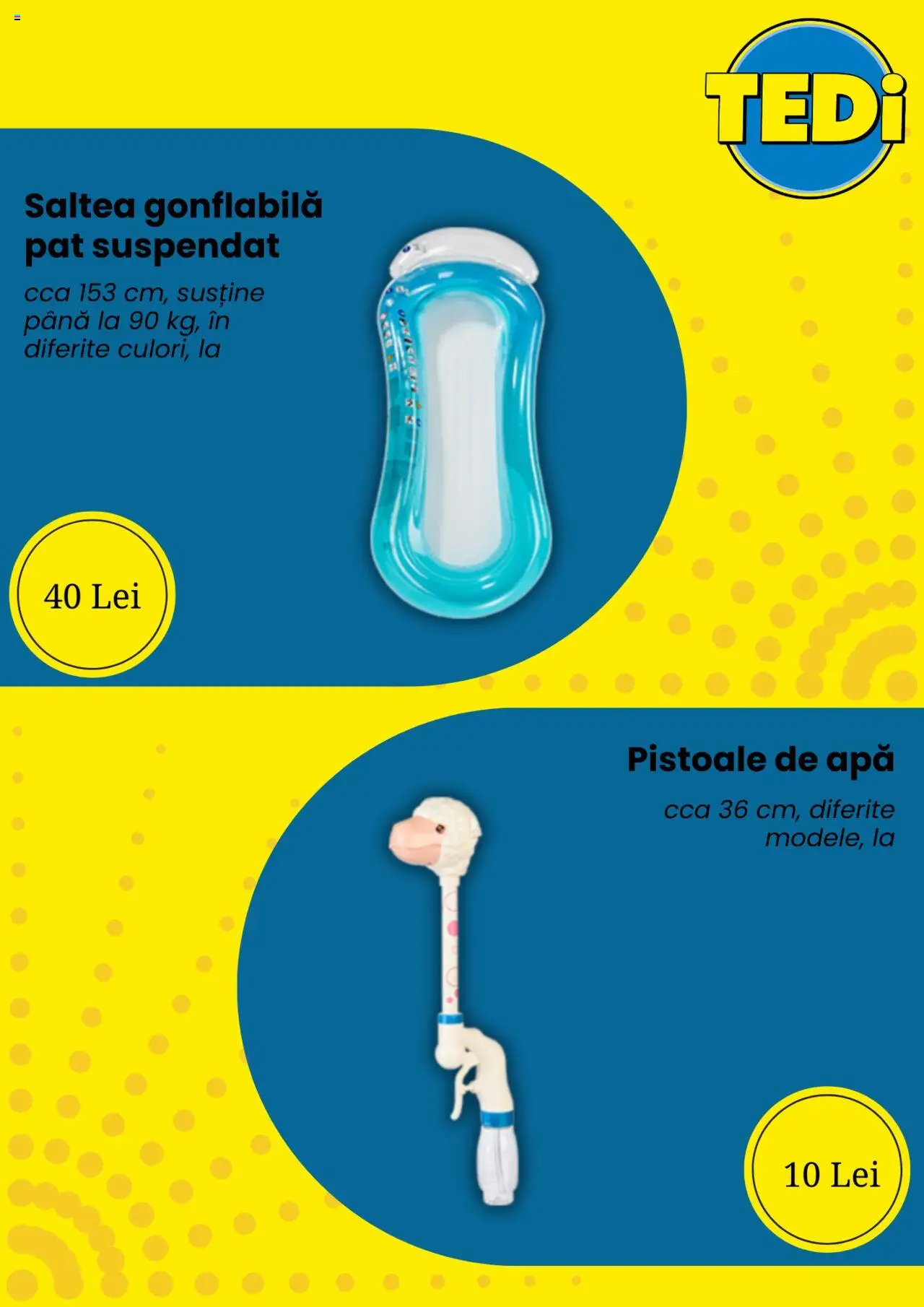Catalog TEDi 11 Iulie - 7 Septembrie 2025 | Pagina 5 | Produse: Pat, Saltea, Saltea gonflabilă, Apă