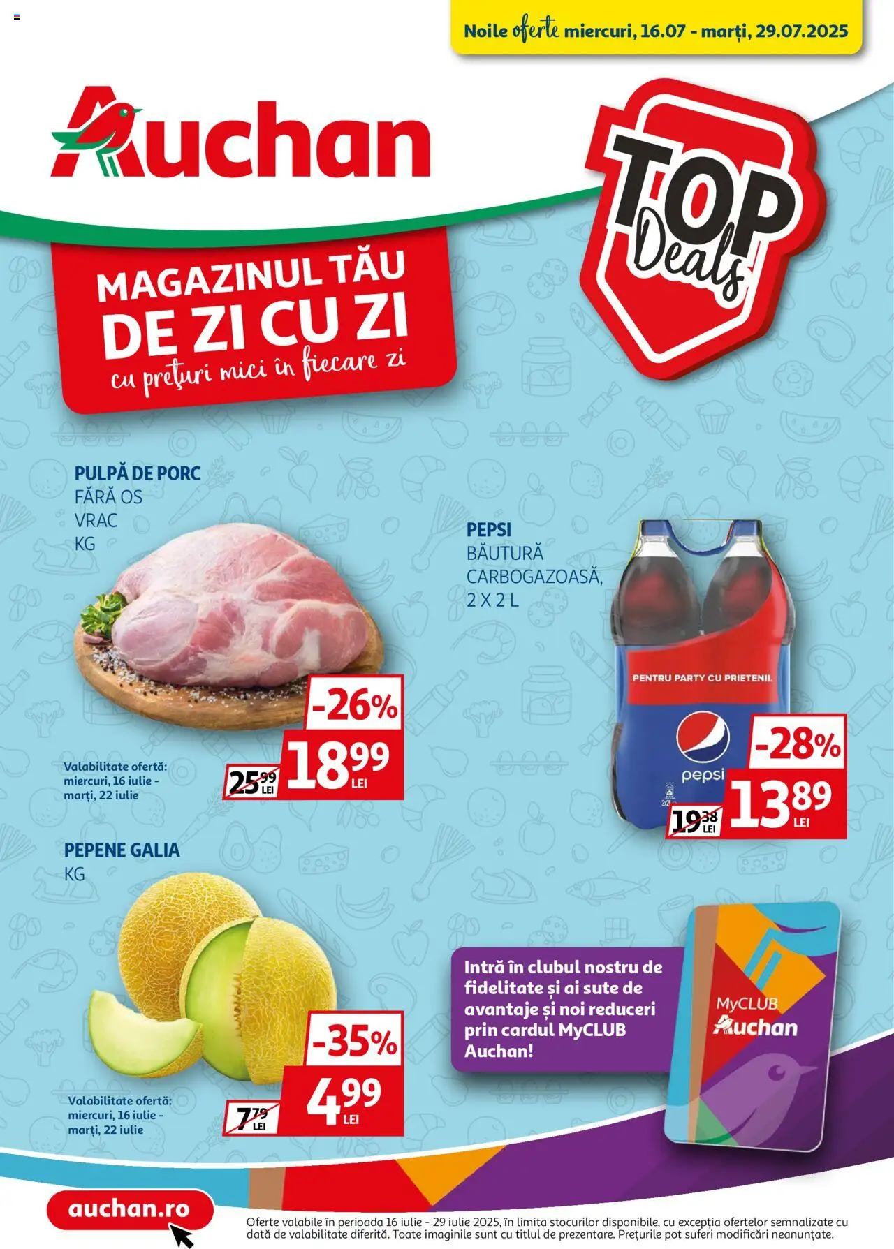 Catalog Auchan 16 - 28 Iulie 2025 | Pagina 1 | Produse: Mici