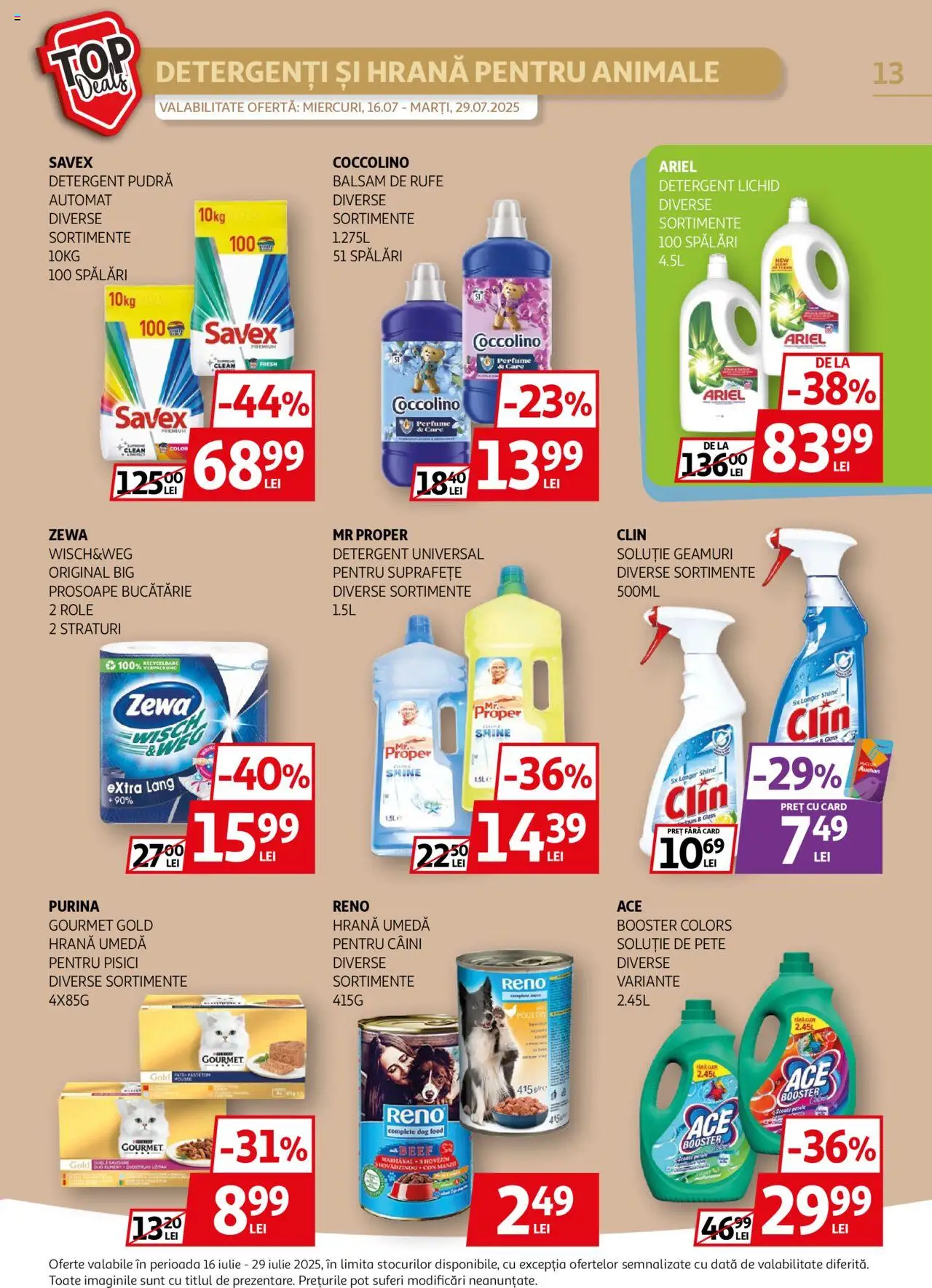 Catalog Auchan 16 - 28 Iulie 2025 | Pagina 13 | Produse: Pomelo, Bucătărie, Balsam, Detergent