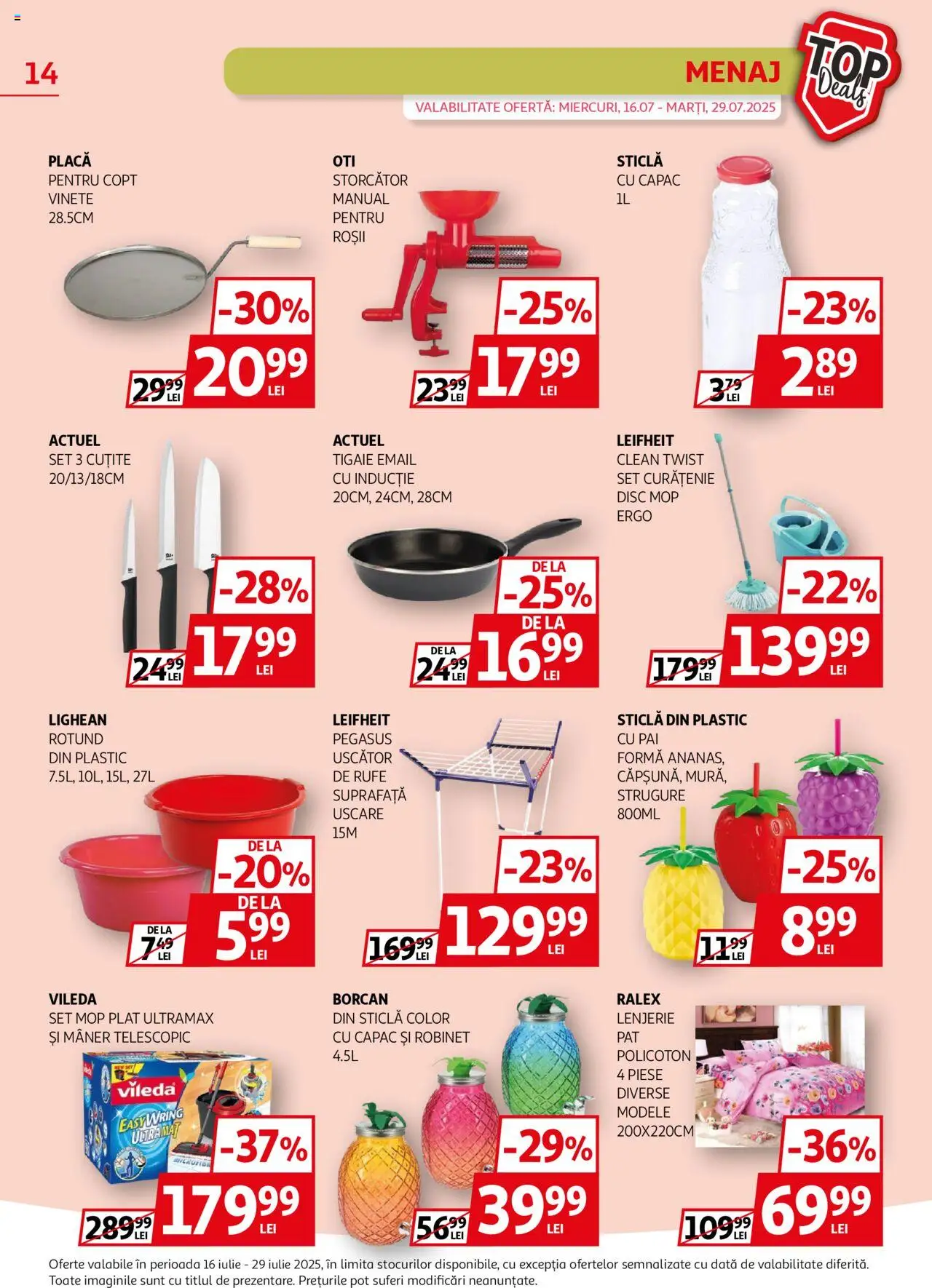 Catalog Auchan 16 - 28 Iulie 2025 | Pagina 14 | Produse: Storcător, Mâner, Borcan, Roșii