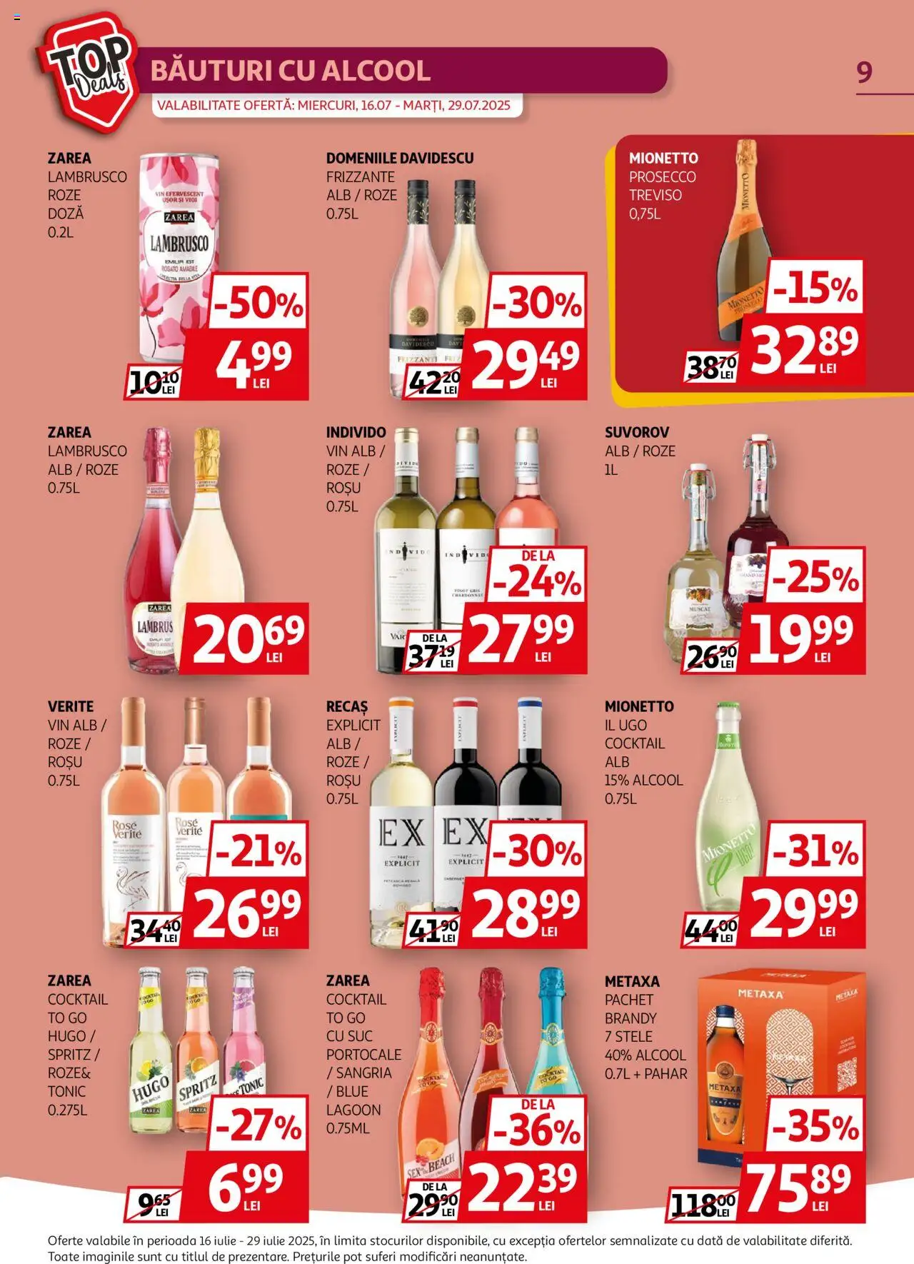 Catalog Auchan 16 - 28 Iulie 2025 | Pagina 9 | Produse: Prosecco, Suc, Vin, Cocktail