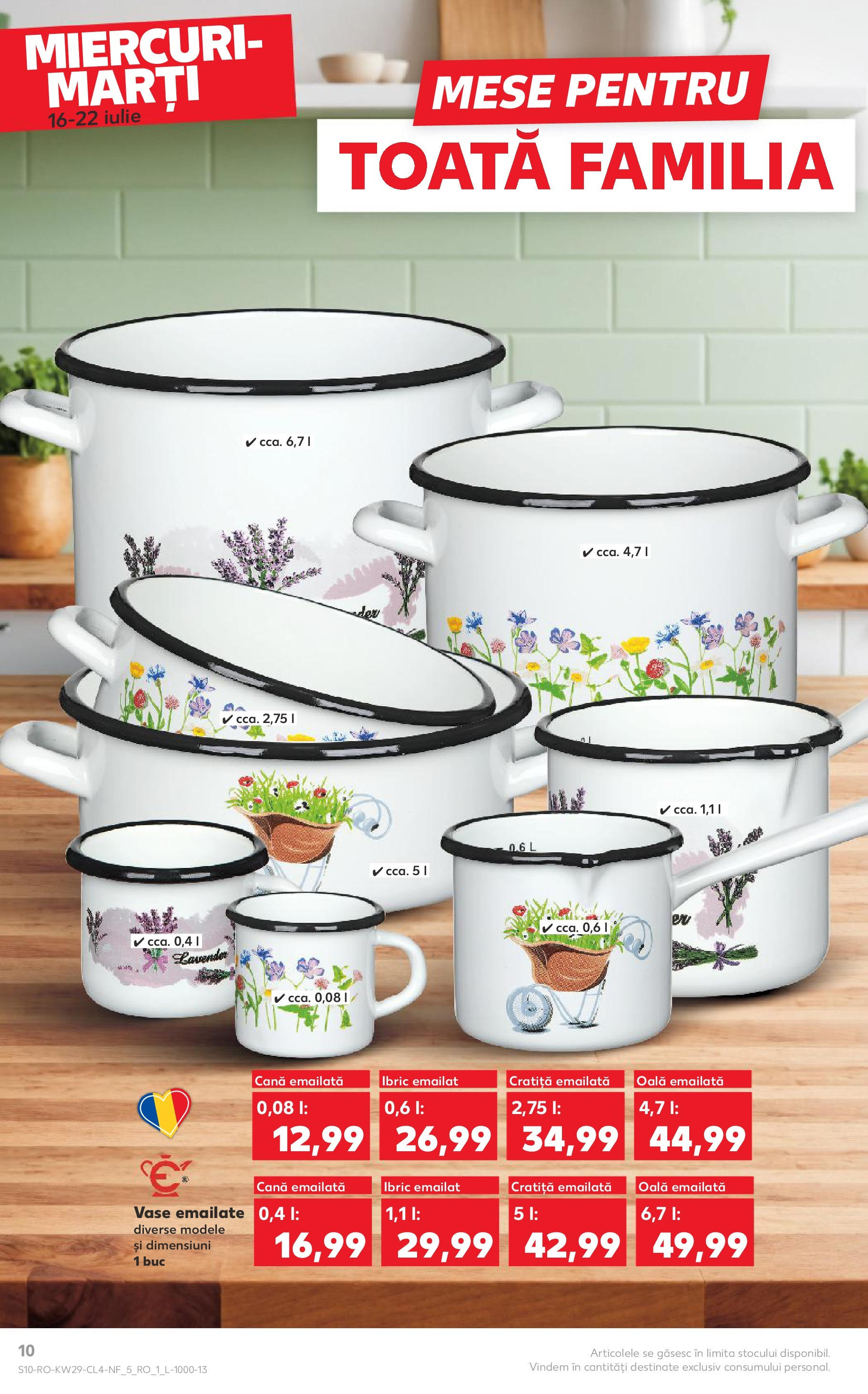 Catalog Kaufland 16 - 21 Iulie 2025 | Pagina 10 | Produse: Cratiță, Oală
