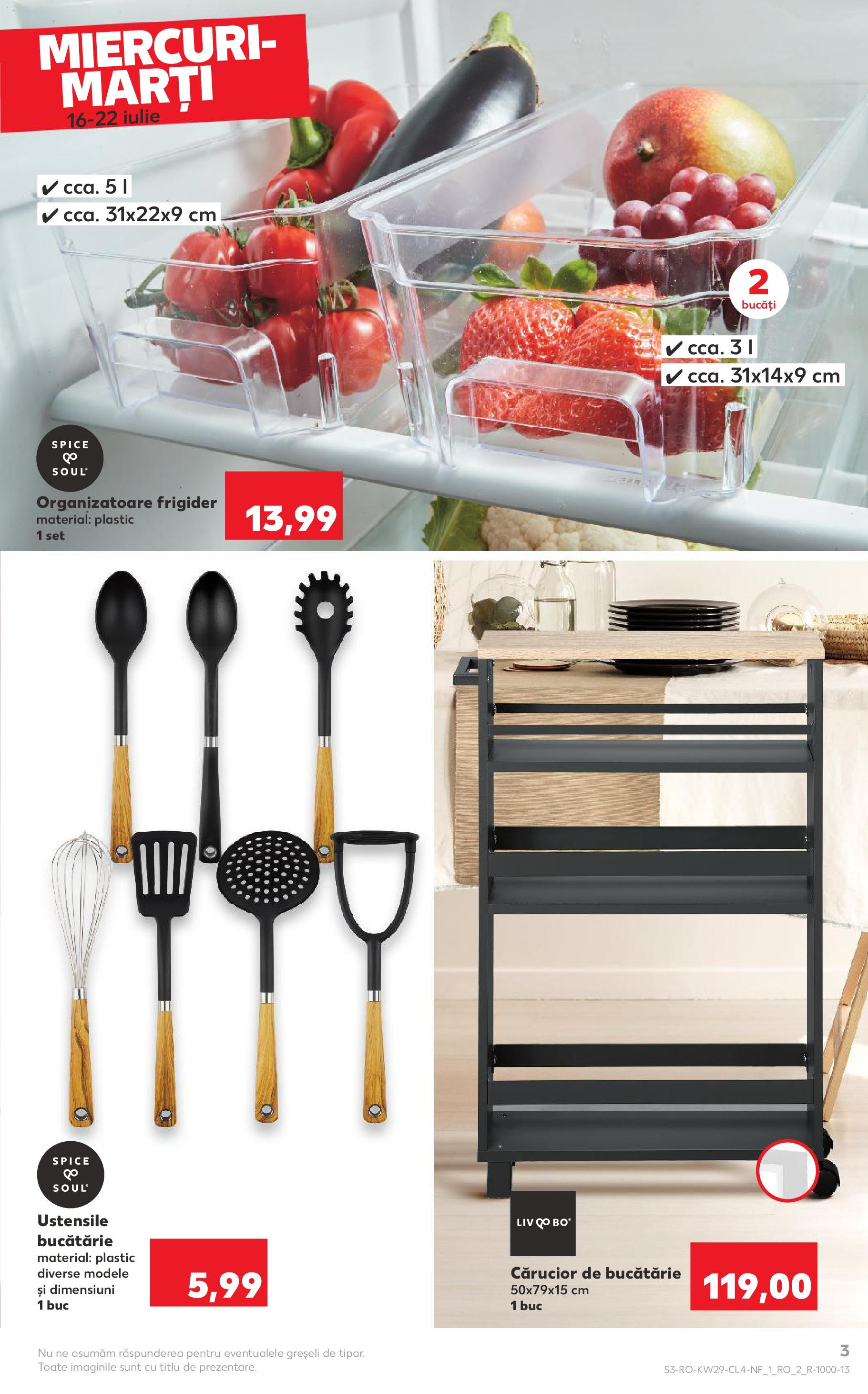Catalog Kaufland 16 - 21 Iulie 2025 | Pagina 3 | Produse: Frigider, Bucătărie