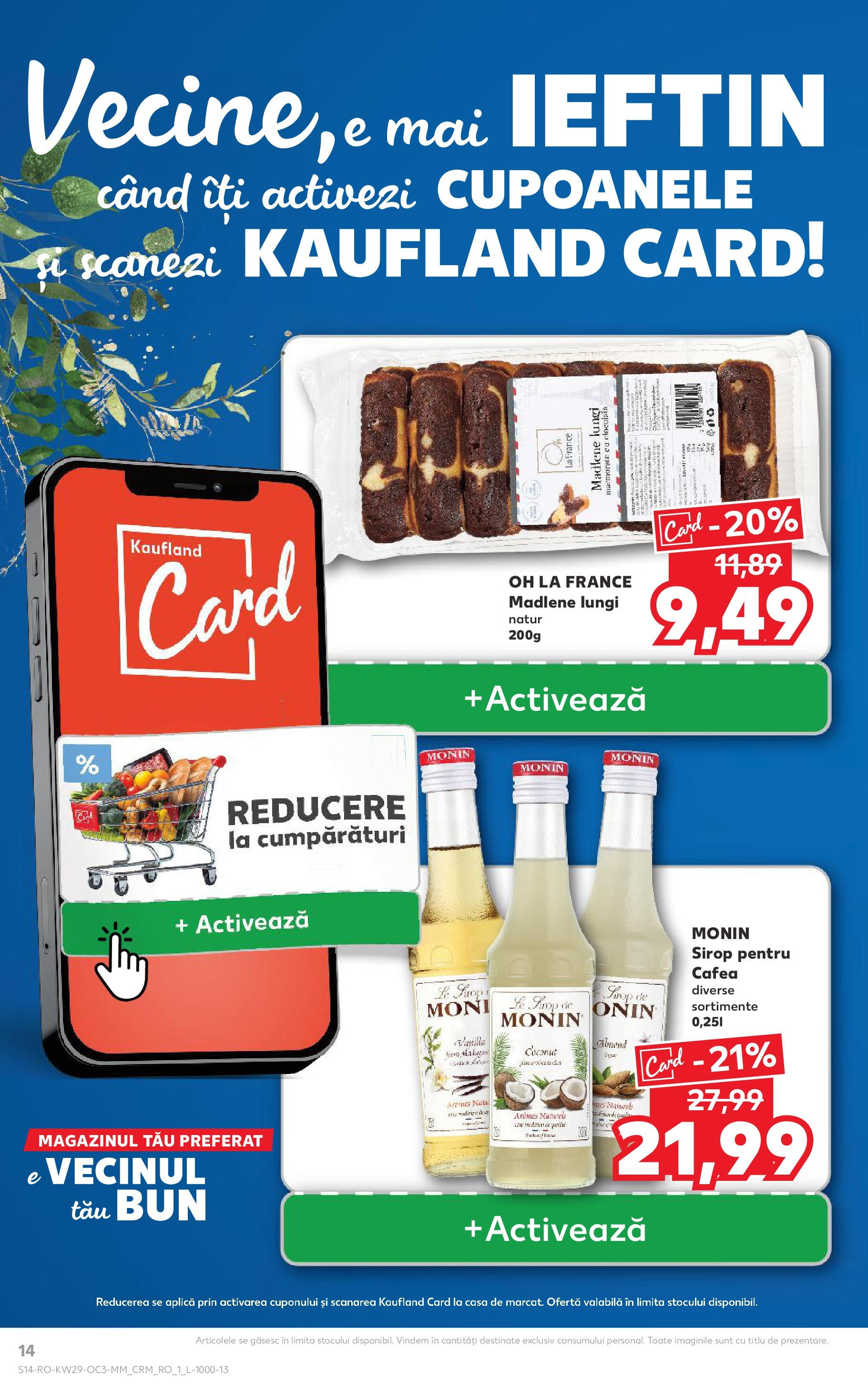 Catalog Kaufland 16 - 21 Iulie 2025 | Pagina 14 | Produse: Lunettes pour le ski, Cafea, Sirop
