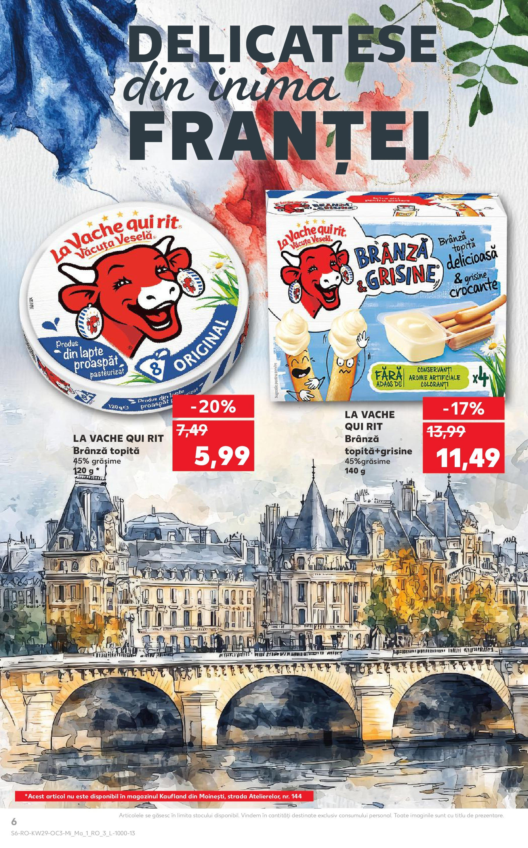 Catalog Kaufland 16 - 21 Iulie 2025 | Pagina 6 | Produse: Lapte, Brânză